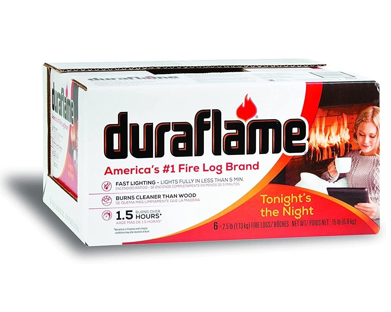 Duraflame Fire Logs 6-2.5 Lb. Packs