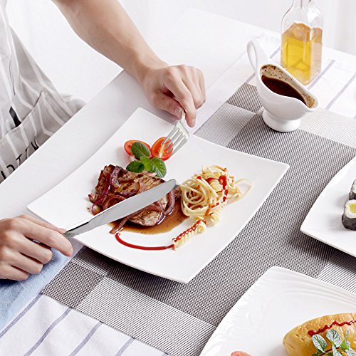 Nicesh 80-Piece Stainless Steel Flatware Set, Service For 16