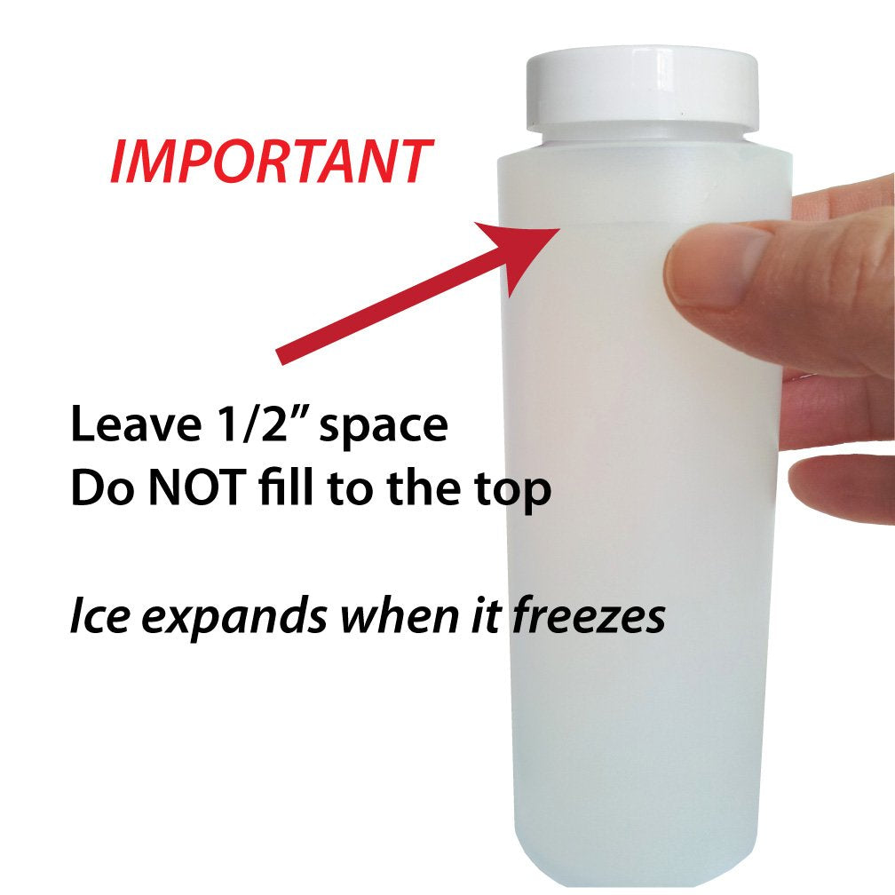 Mycoldcup Ice Stick - Large (8Oz) For Wide Mouth Water Bottles, Beverage Dispensers, Water Jugs, Growlers - Bpa-Free (Set Of 4)