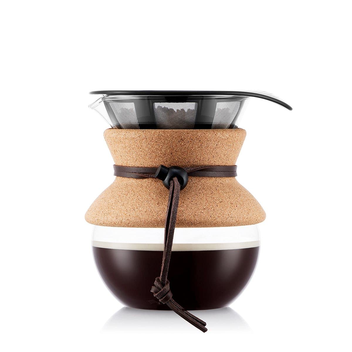 Bodum Pour Over Coffee Maker, 17 Oz, Cork