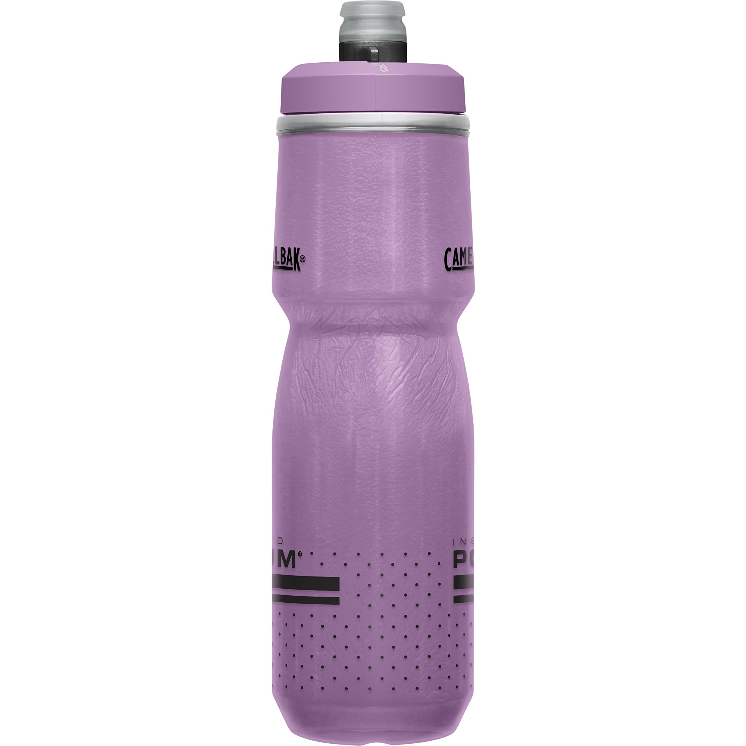 Camelbak Podium Chill Insulated Bike Water Bottle - Easy Squeeze Bottle - Fits Most Bike Cages - 24Oz, Purple
