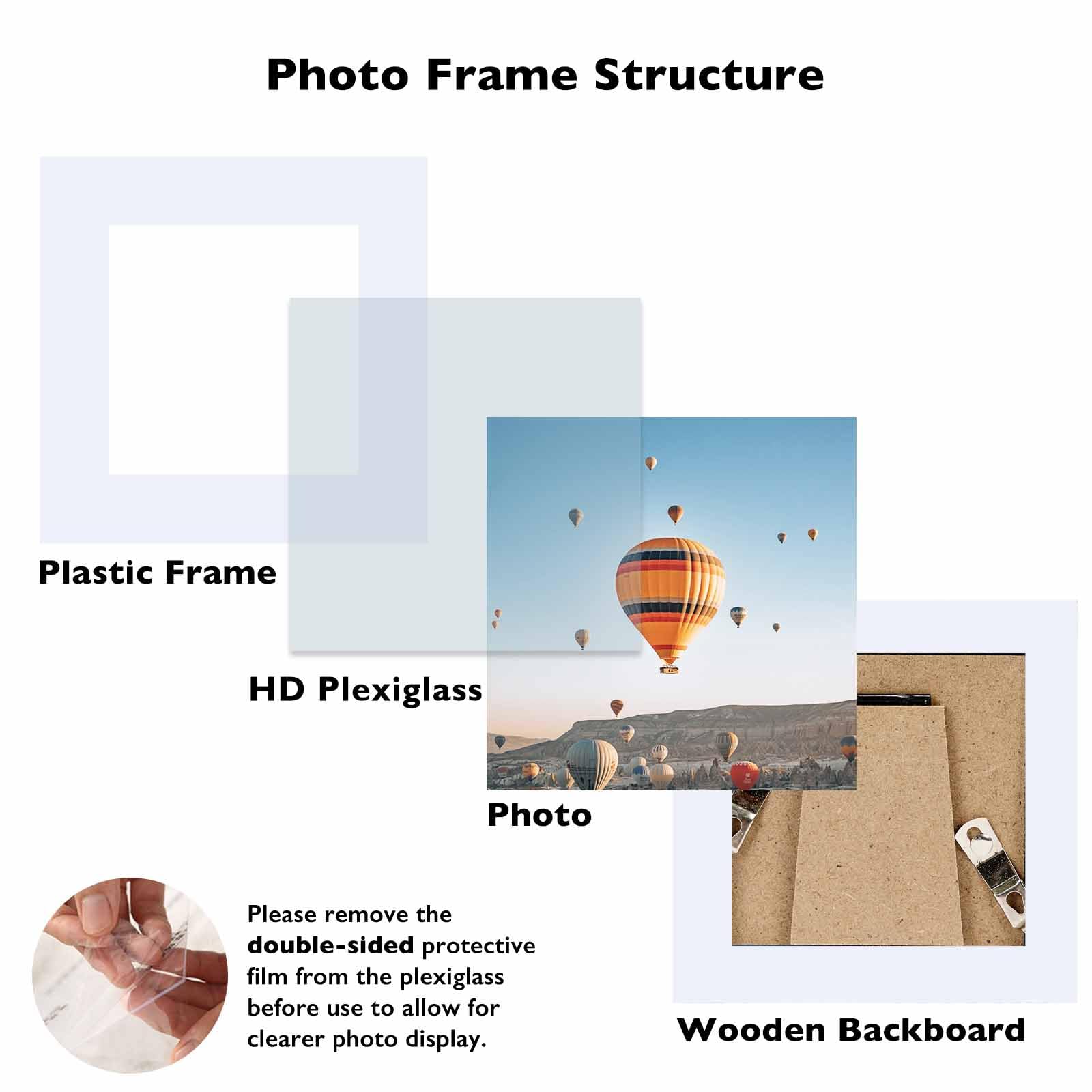 JCJMY 19.7x27.6 Puzzles Frame for 50x70 cm Puzzles Poster Photo Picture, Display 18x24 with Mat or 19.7 x 27.6 without, Wall Han