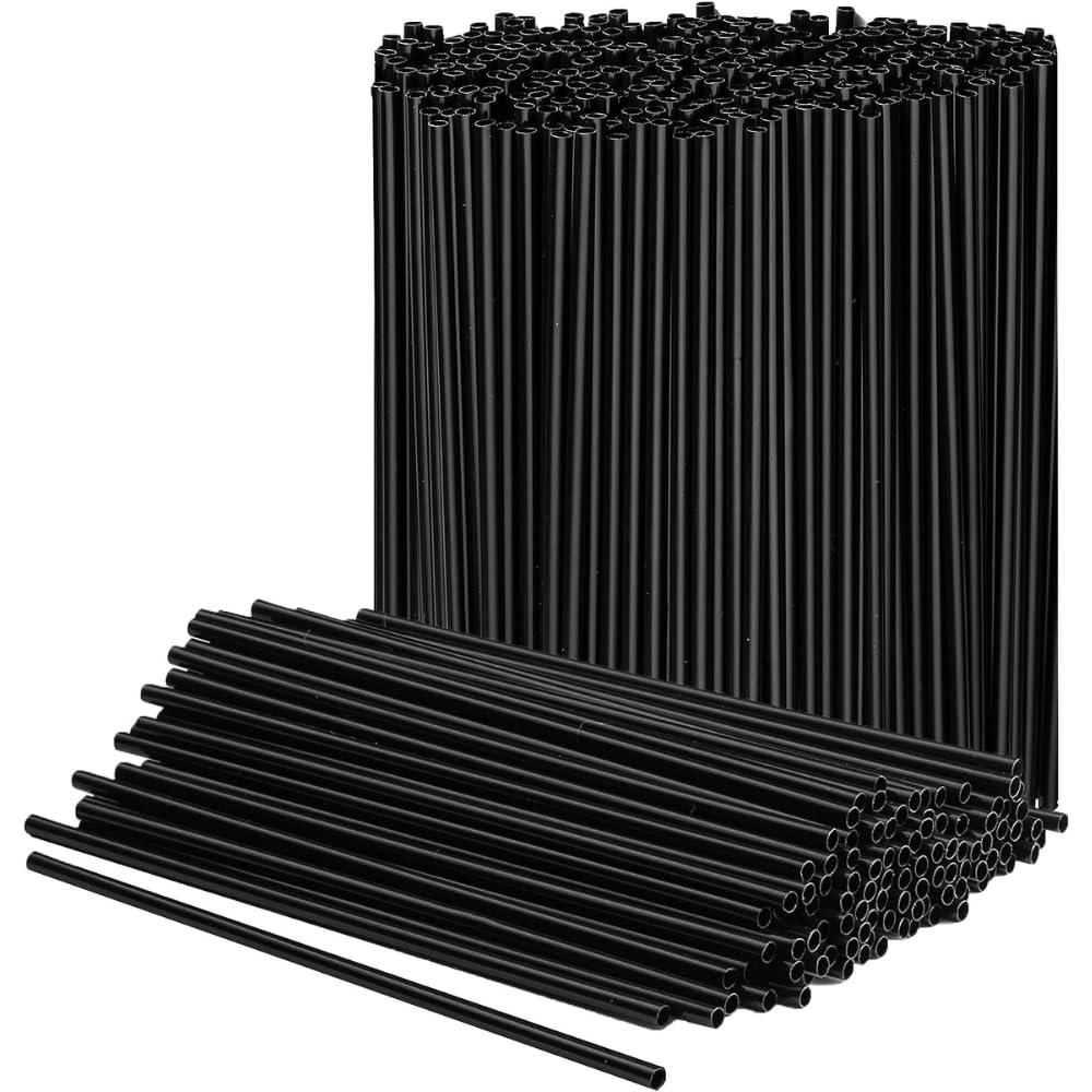 Premium Plastic Black Coffee Stirrers - (Pack Of 250) - Durable & Eco-Friendly Design - Perfect For Hot & Cold Beverages