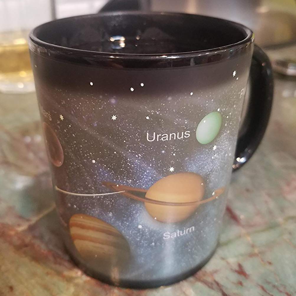 Antspirit Heat Changing Solar System Magic Coffee Mug Heat Sensitive Porcelain Tea Cup Christmas Funny Gifts(10 OZ)