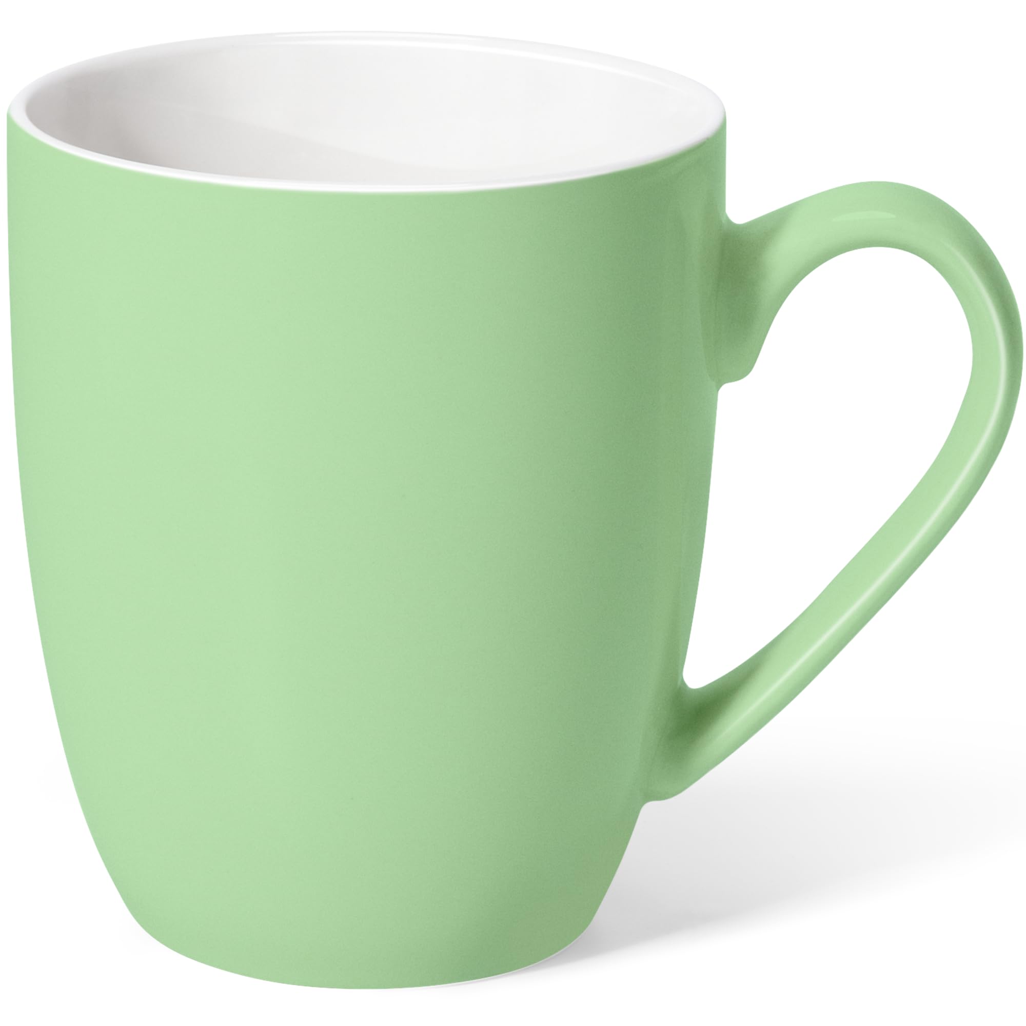 Urbanstrive 16 oz Large Coffee Mug with Handle Tea Cup Novelty Coffee Cup for Men Women Office Work, Mint Green