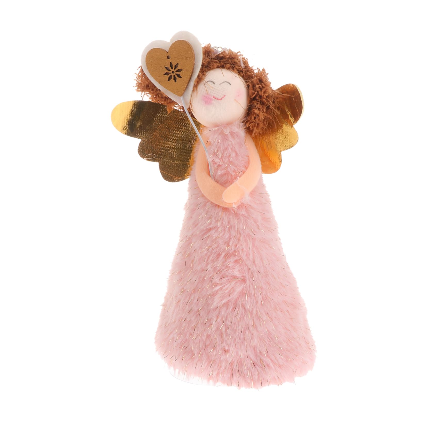 ABOOFAN Festival Supplies 1pc Christmas Decorations Plush Girl Ornaments Angel Christmas Tree Topper