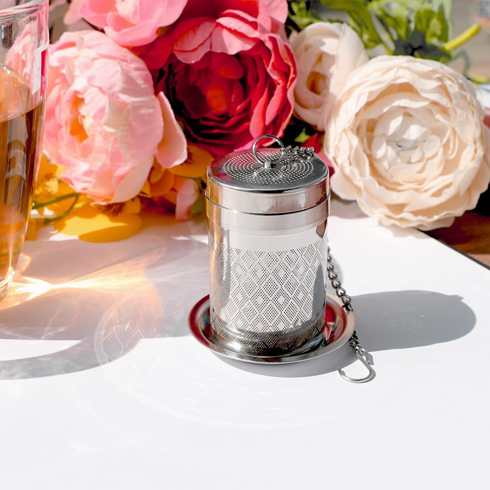 Tea Infusers for Loose Tea (1 Pack)  18/8 Stainless Steel Tea Strainer  Extra Fine Mesh Tea Diffuser for Brewing Tea  Spices & Seasoning