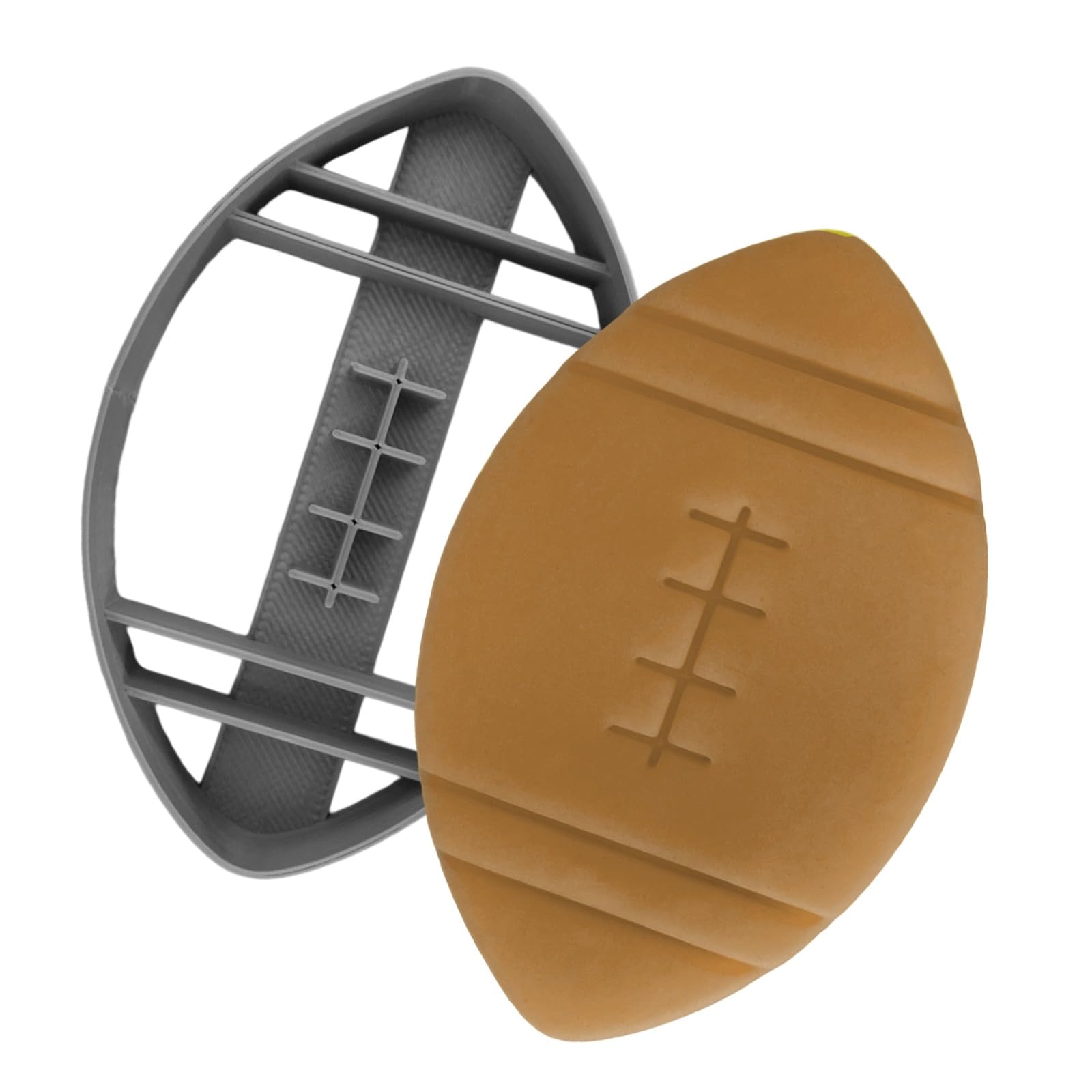 Moose Goods American Football Cookie Cutter 3.5'' Inch - Sports Cookie Cutters Shapes & Stamp, Football Cookie Cutter For Diy Ba