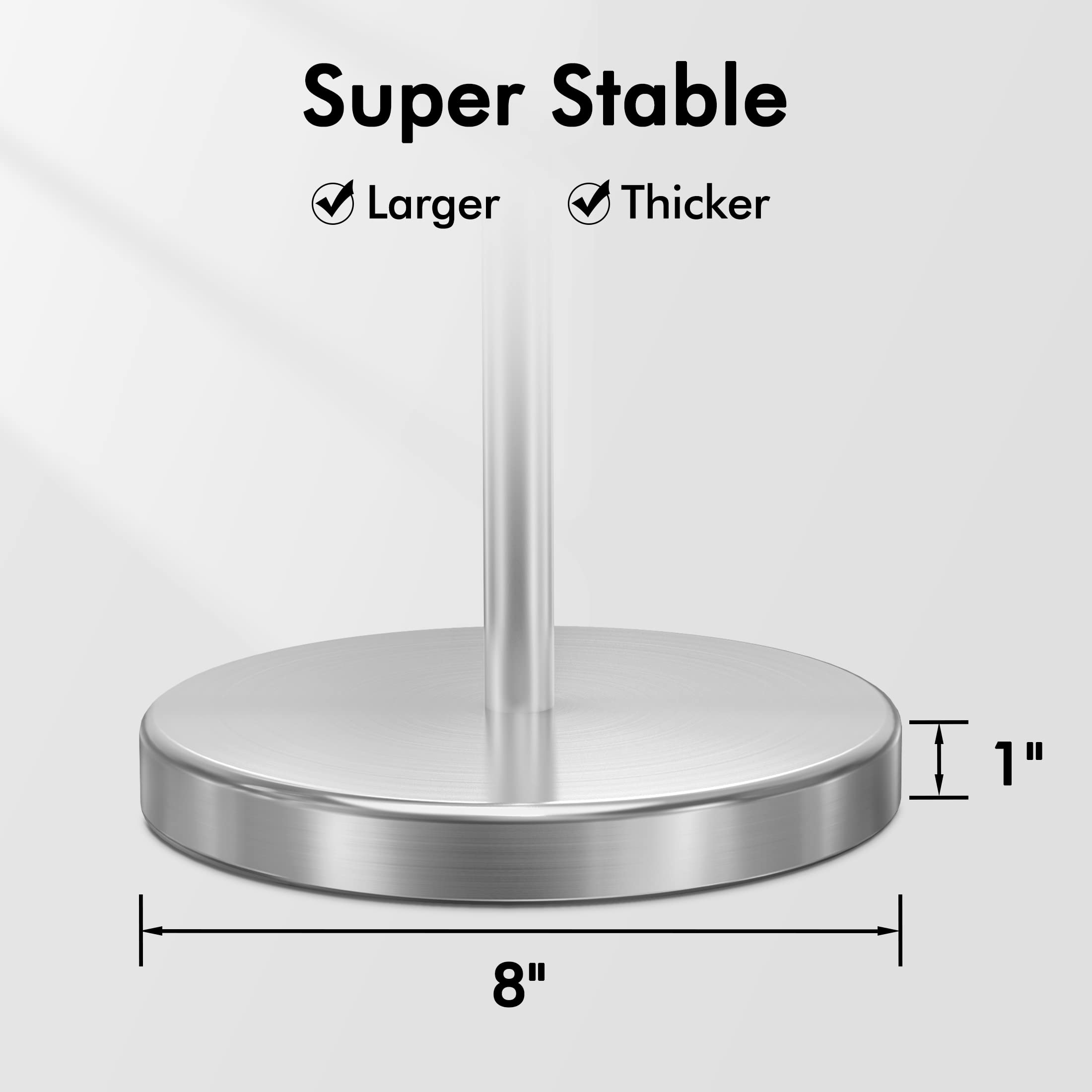 KES Toilet Paper Holder Stand SUS 304 Stainless Steel Rustproof Pedestal Lavatory Tissue Roll Holder Floor Stand Modern Brushed Finish  BPH283S1-2