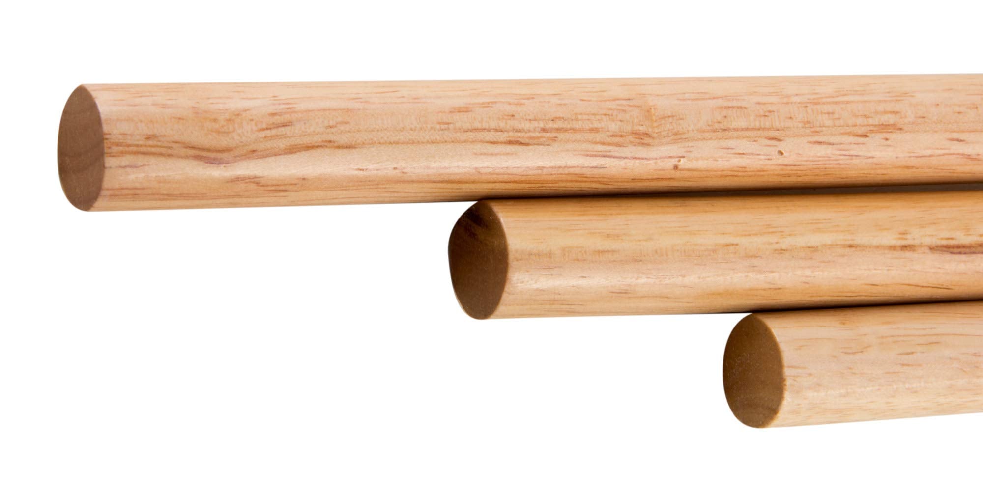 Alfi Brand Ab5506 16'' Triple Rack Wooden Towel Bar Bathroom Accessory, Natural Wood