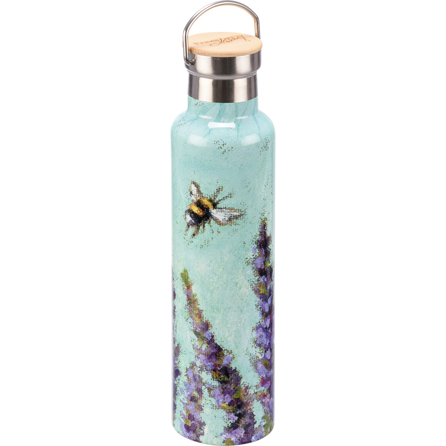 Primitives By Kathy Bees And Lavender 25-Ounce Insulated Stainless Steel Bottle