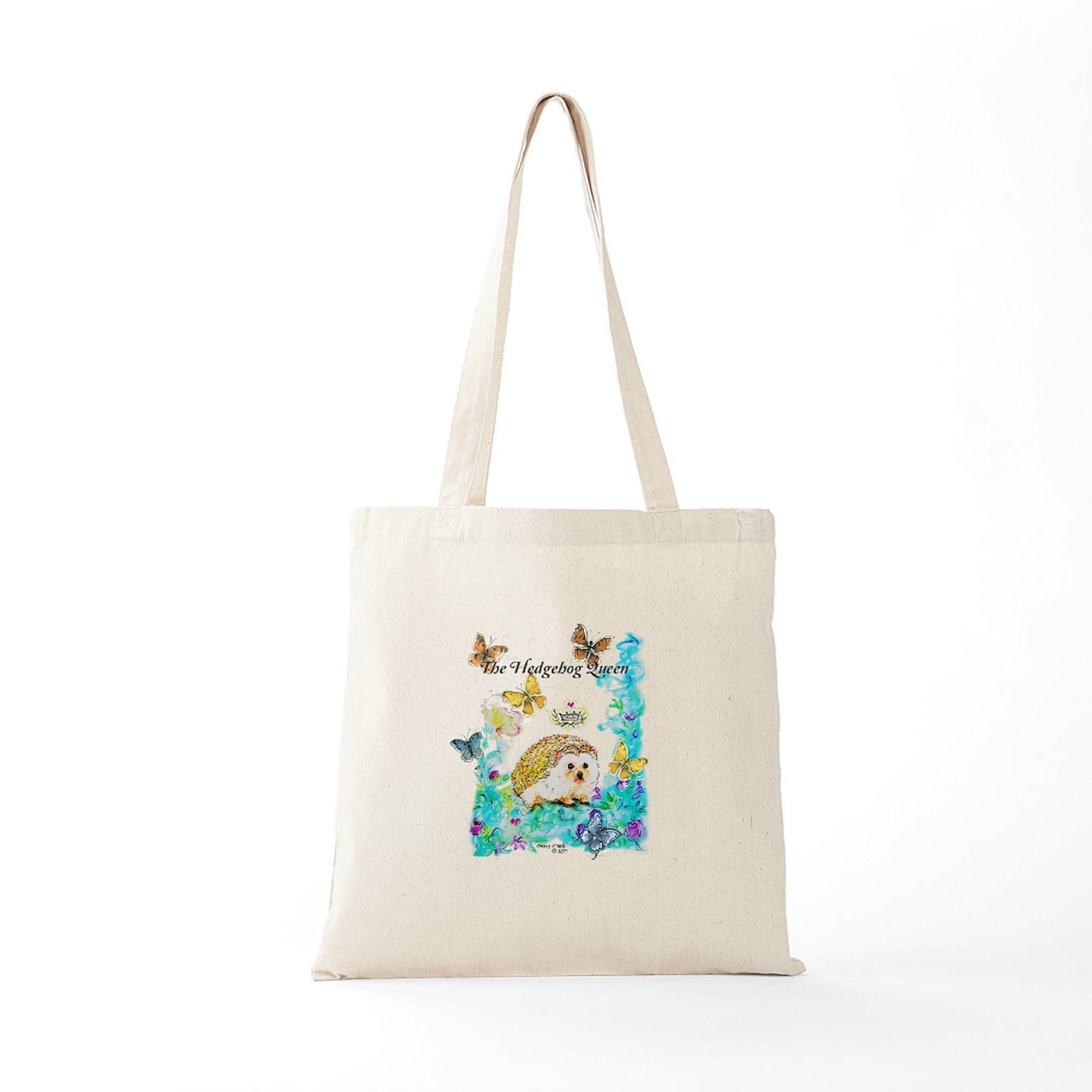 Cafepress Hedgehog Queen Tote Bag Natural Canvas Tote Bag, Reusable Shopping Bag