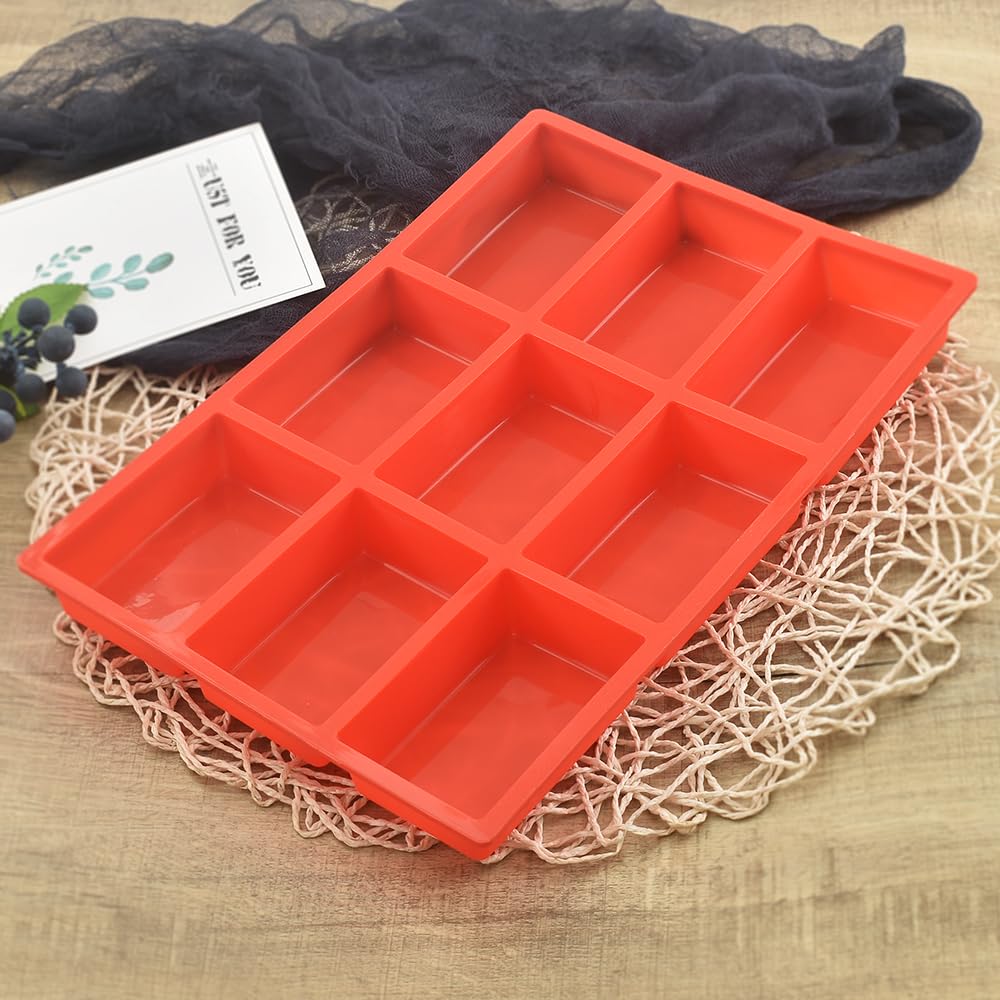 Ionegg Silicone Mini Loaf Pan, Non-Stick Mini Bread Pan, 9 Cavity Silicone Bread Baking Mold, For Mini Loaf Cake, Bread, Meatloa