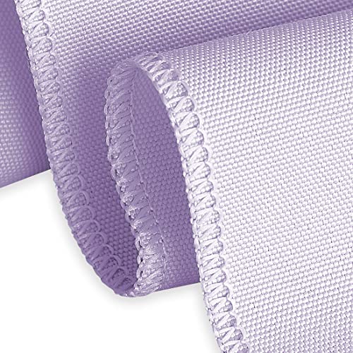 Linentablecloth 108-Inch Round Polyester Tablecloth Lavender