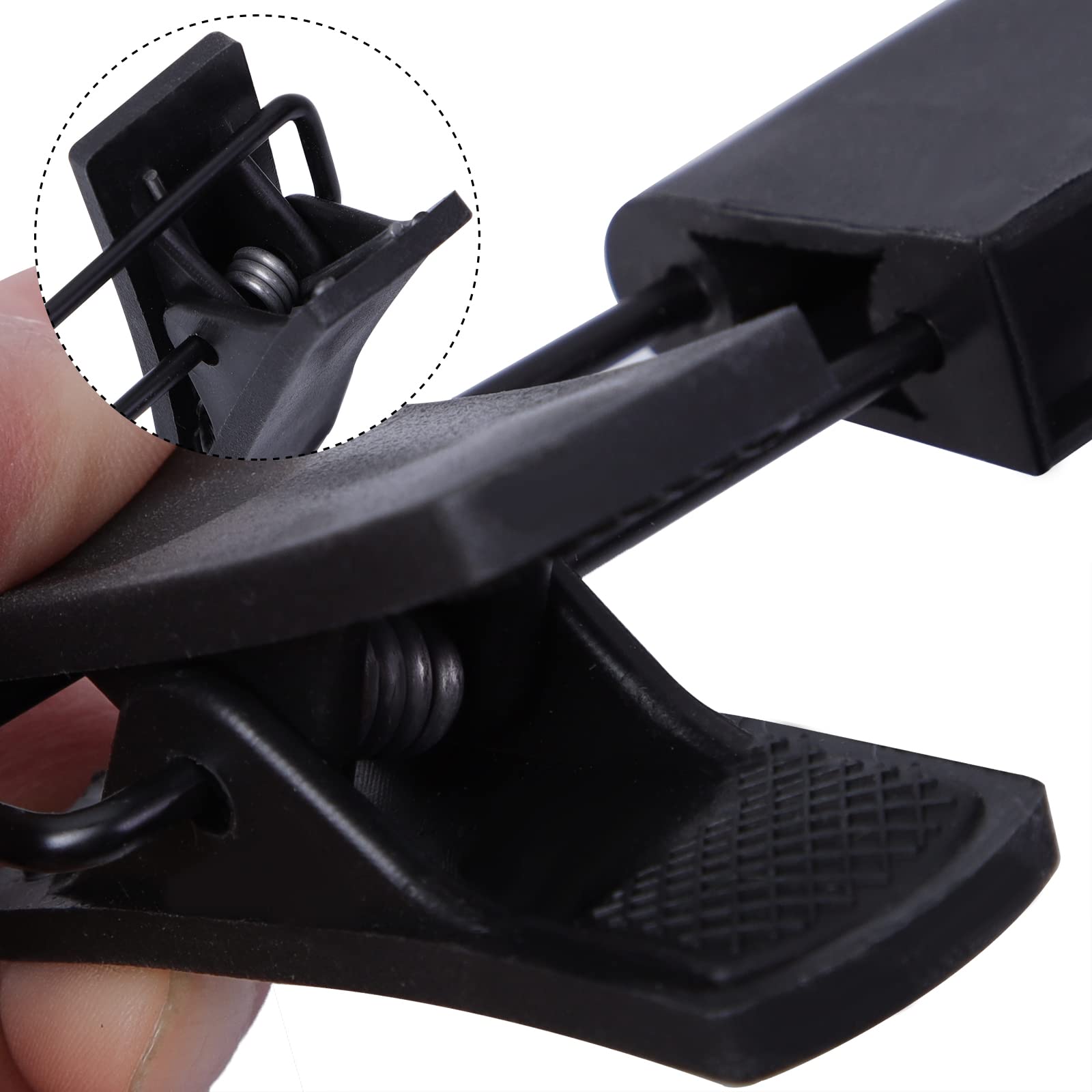 NORTHERN BROTHERS Black Pant Hangers 30Pack Plastic Pants Hangers Skirt Hangers with Clips Jean Hangers Bulk Hangers for Pants