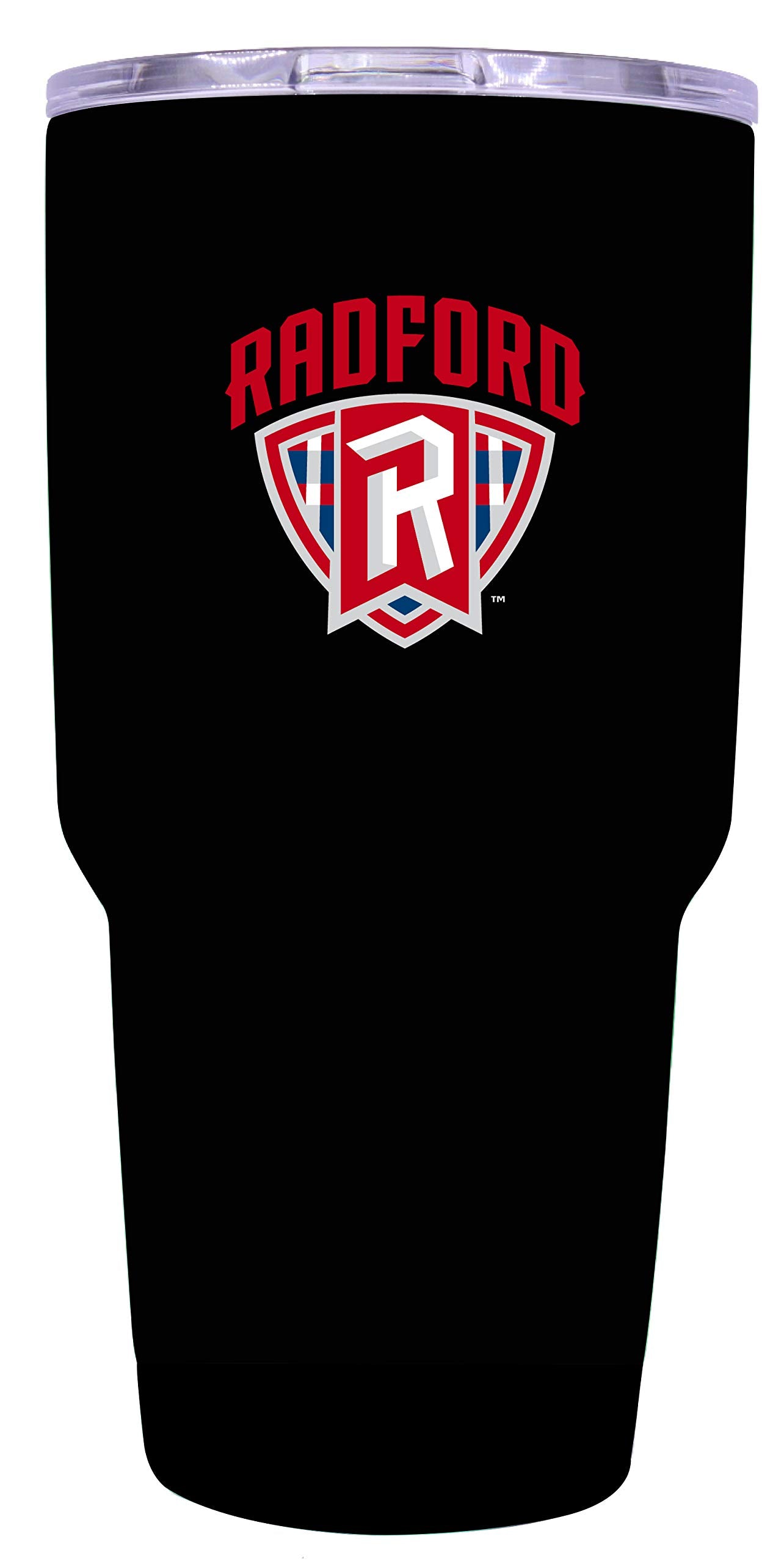 R And R Imports Radford University Highlanders 24 Oz Black Insulated Stainless Steel Tumbler Officially Licensed Collegiate Prod