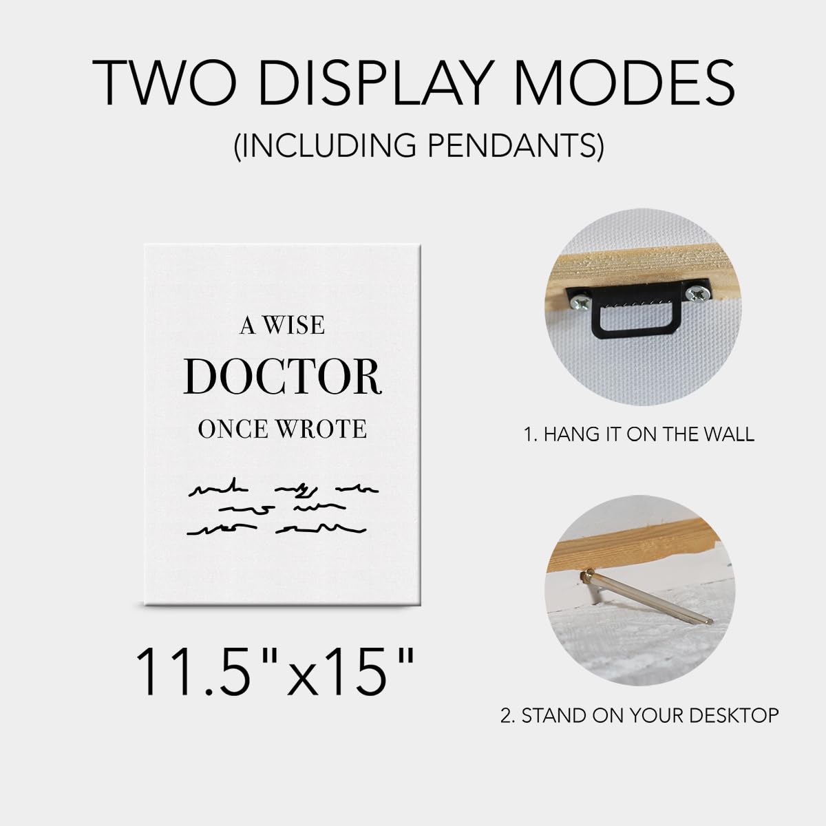Doctor Gifts Doctor Appreciation Gifts Funny Office Gifts Canvas Wall Art Framed Art Paintings Wall Decor Artwork Gifts For Cowo