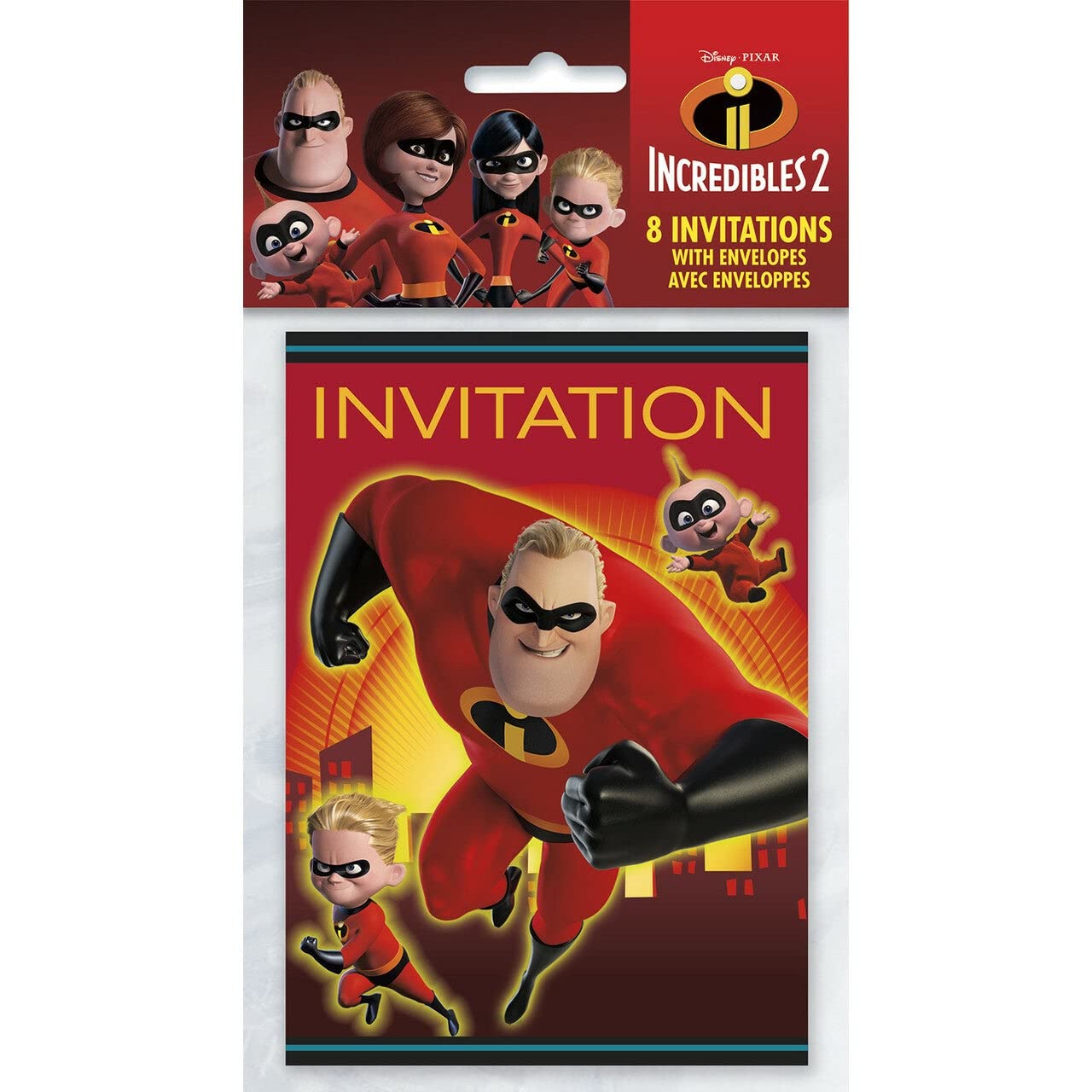 Unique The Incredible 2 Movie Party Invitations, 1 Pack