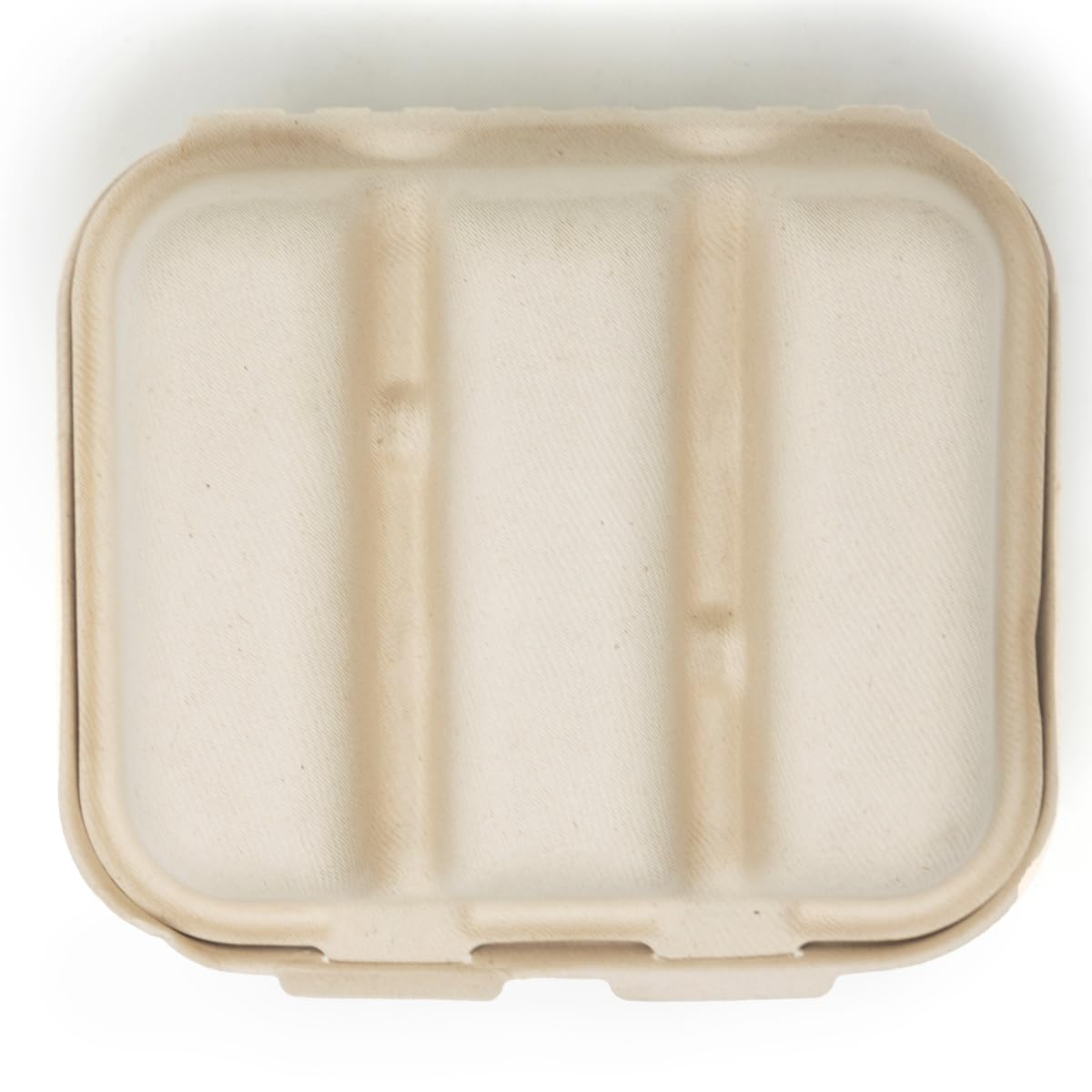 World Centric - To-Sc-T3 100% Compostable Takeout Containers By , Made From Unbleached Plant Fiber, 3 Compartment Taco Take Out