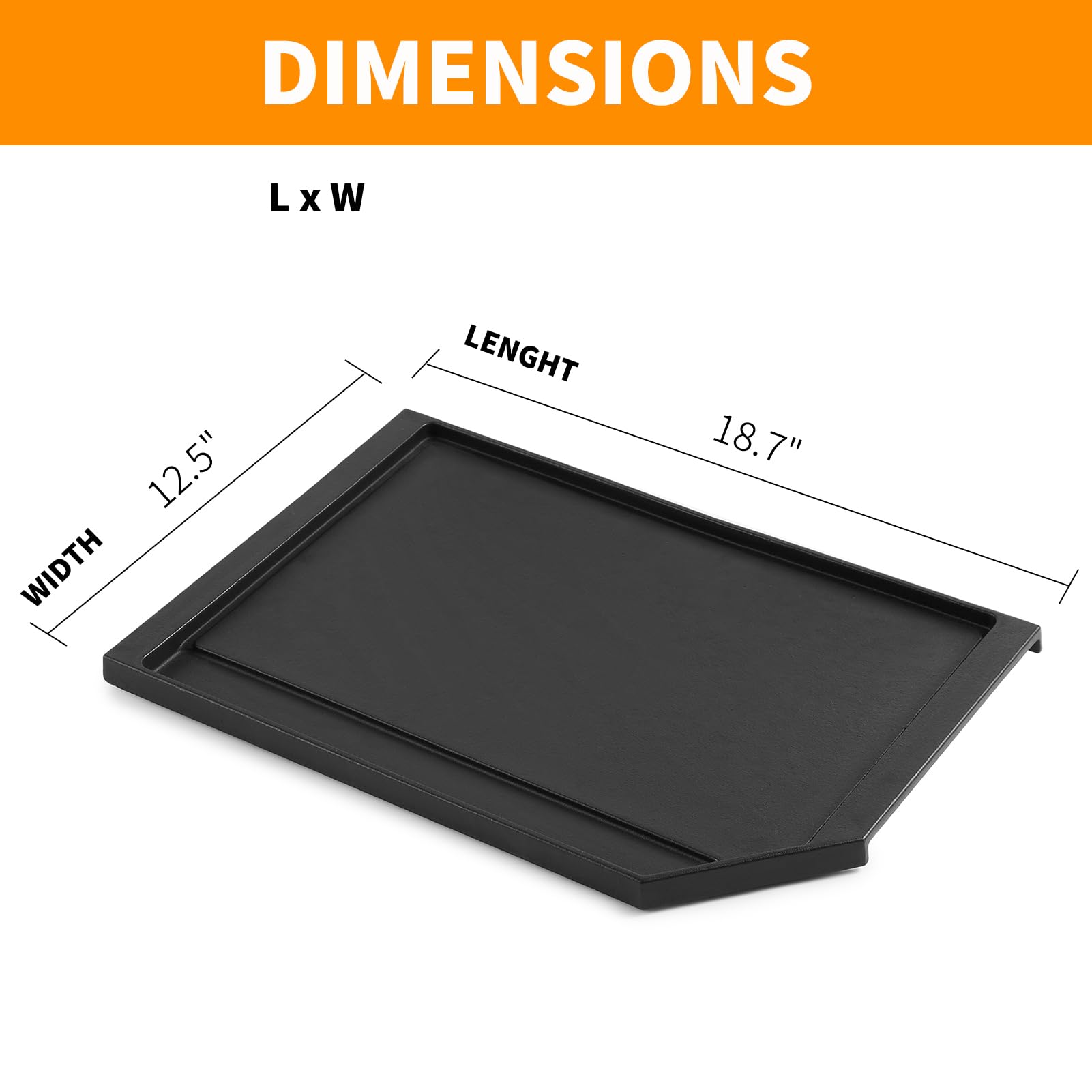 Upgraded Jxgridl236 Griddle Replacement For Ge Stove Parts Griddle Plate, Jgp5036Slss Cgp9536Slss Cast Iron Side Griddle For Ge