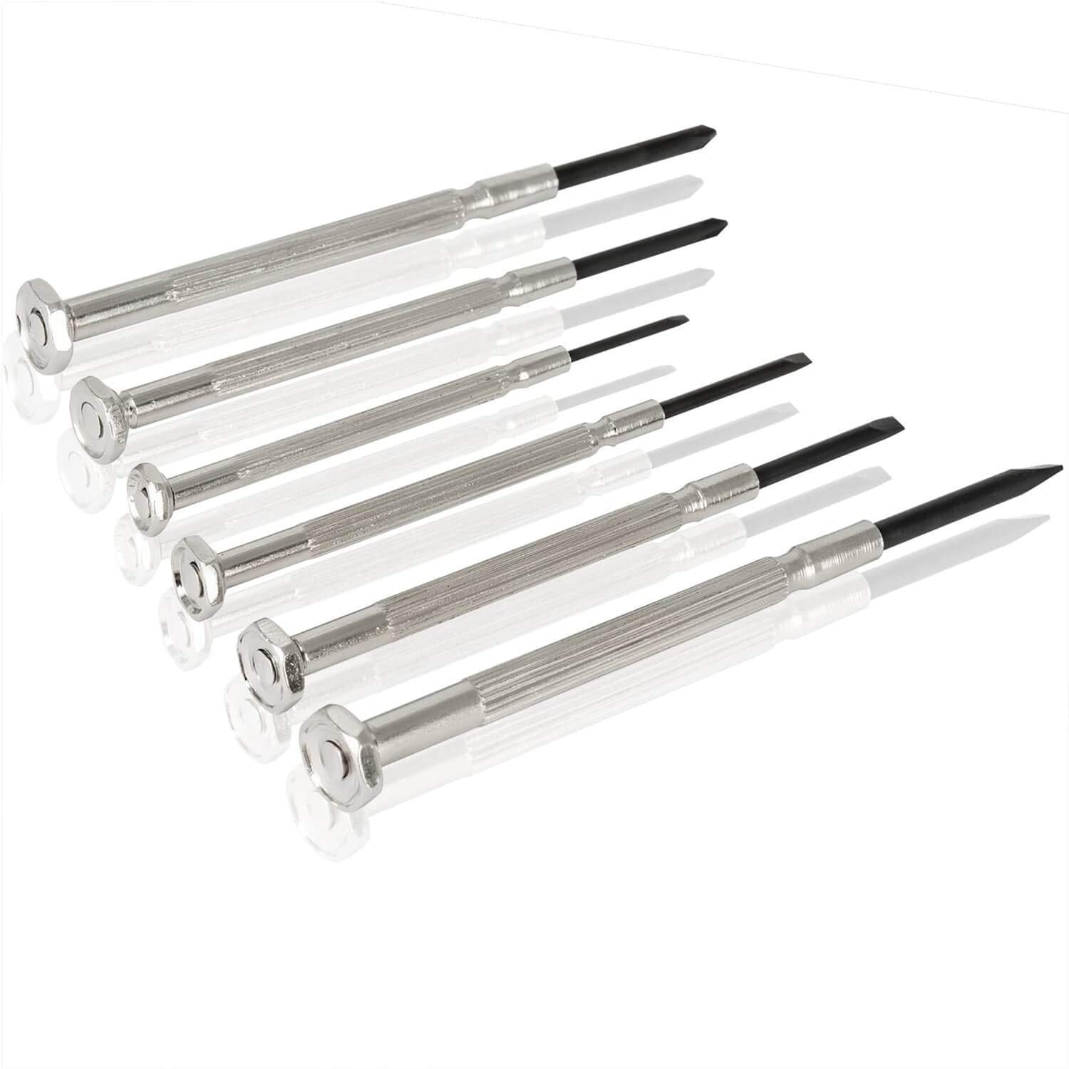 6Pcs Mini Screwdriver Set, Small Screwdriver Set With 6 Different Size Flathead And Phillips Screwdrivers, Precision Screwdriver
