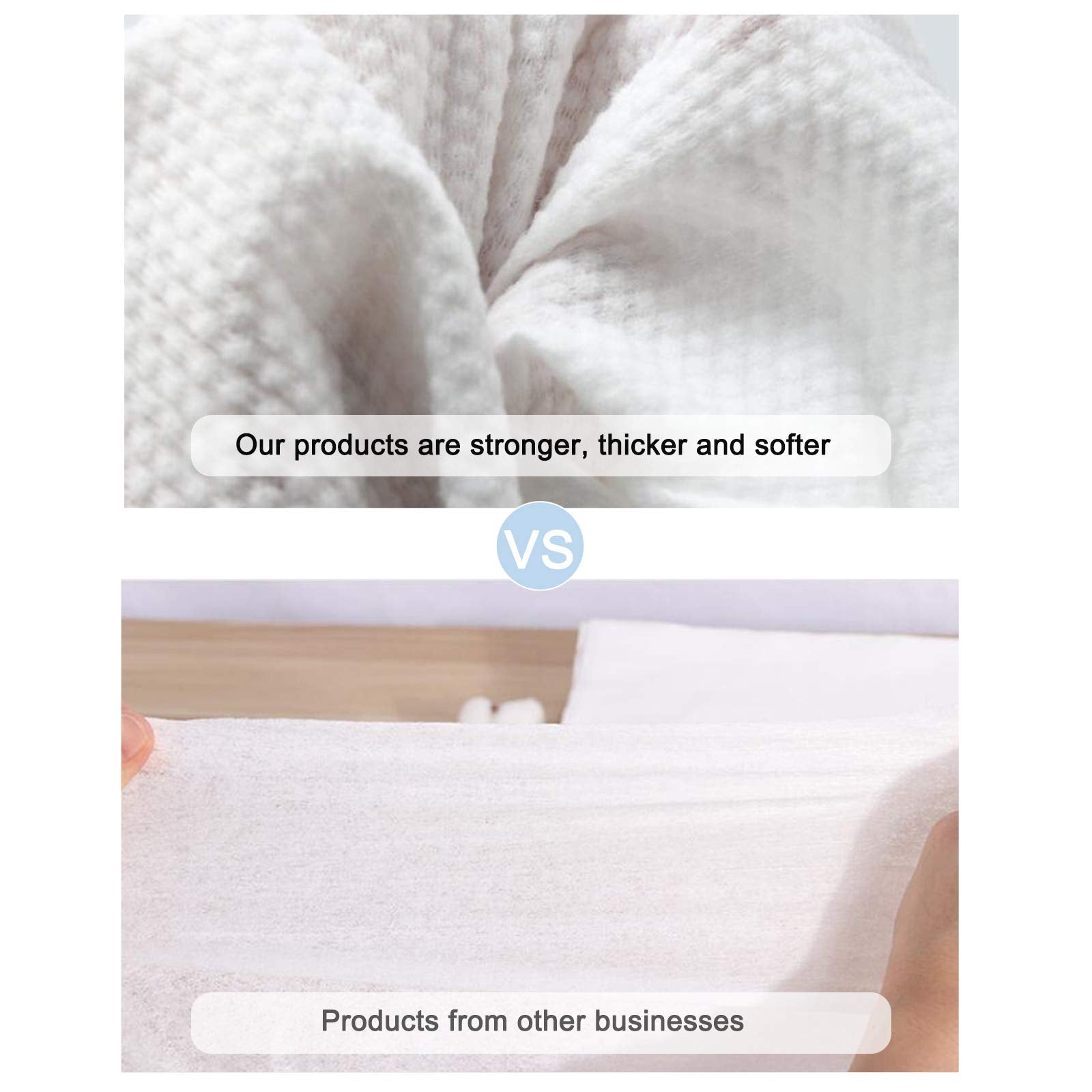 Hipruict Disposable Bath Towels, 50 Pcs White Disposable Guest Towels 25.6    x 11.8   , Health and Safety, Spa and Salon Qualit