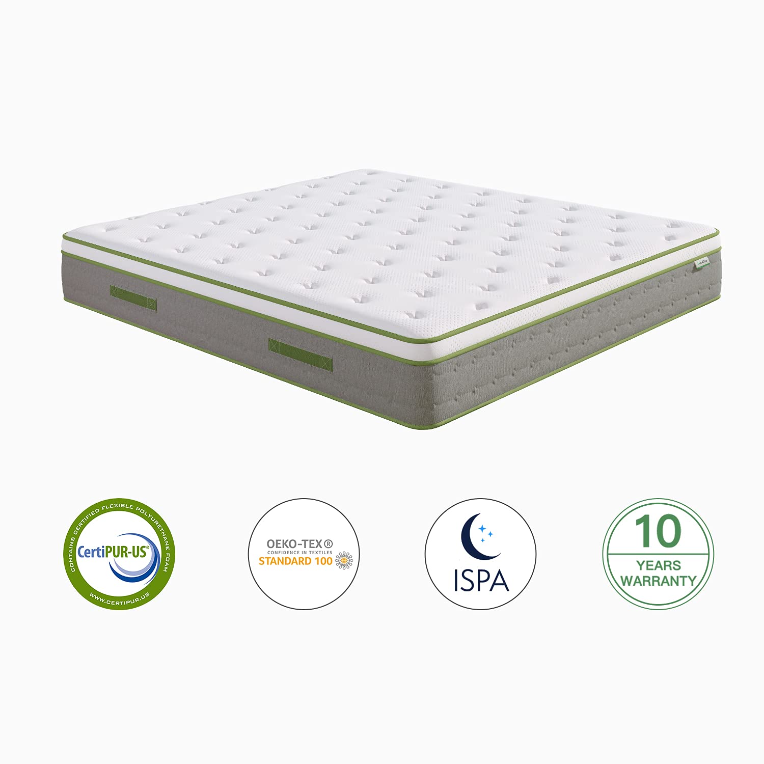 Novilla Queen Size Mattress, 10 Inch Hybrid Pillow Top Queen Mattress In A Box With Gel Memory Foam & Individually Wrapped Pocke