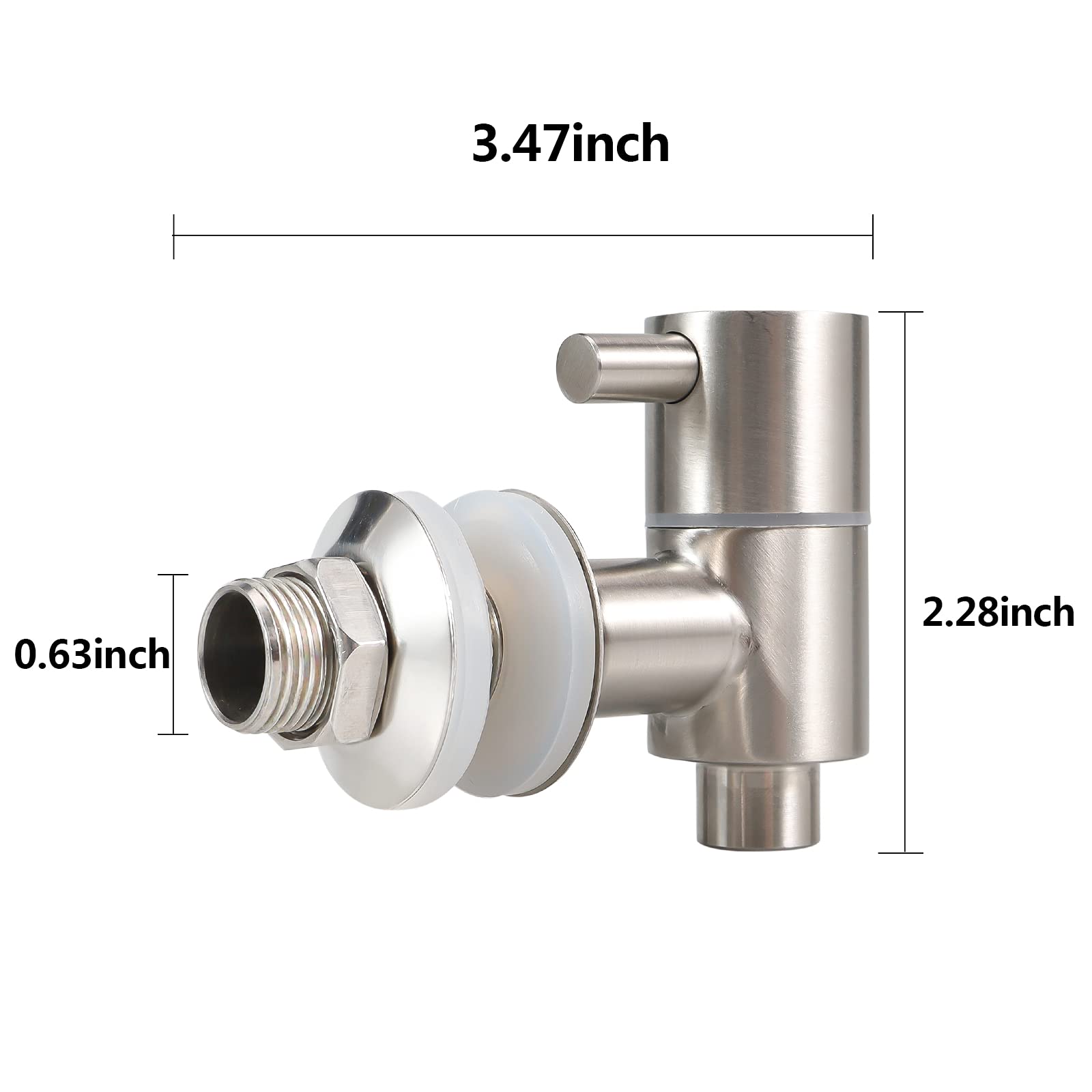 Replacement Spigot Faucet Tap For Beverage Dispenser Stainless Steel Lever Pour Spout For Glass Drink Jar Bucket Ceramic Porcela
