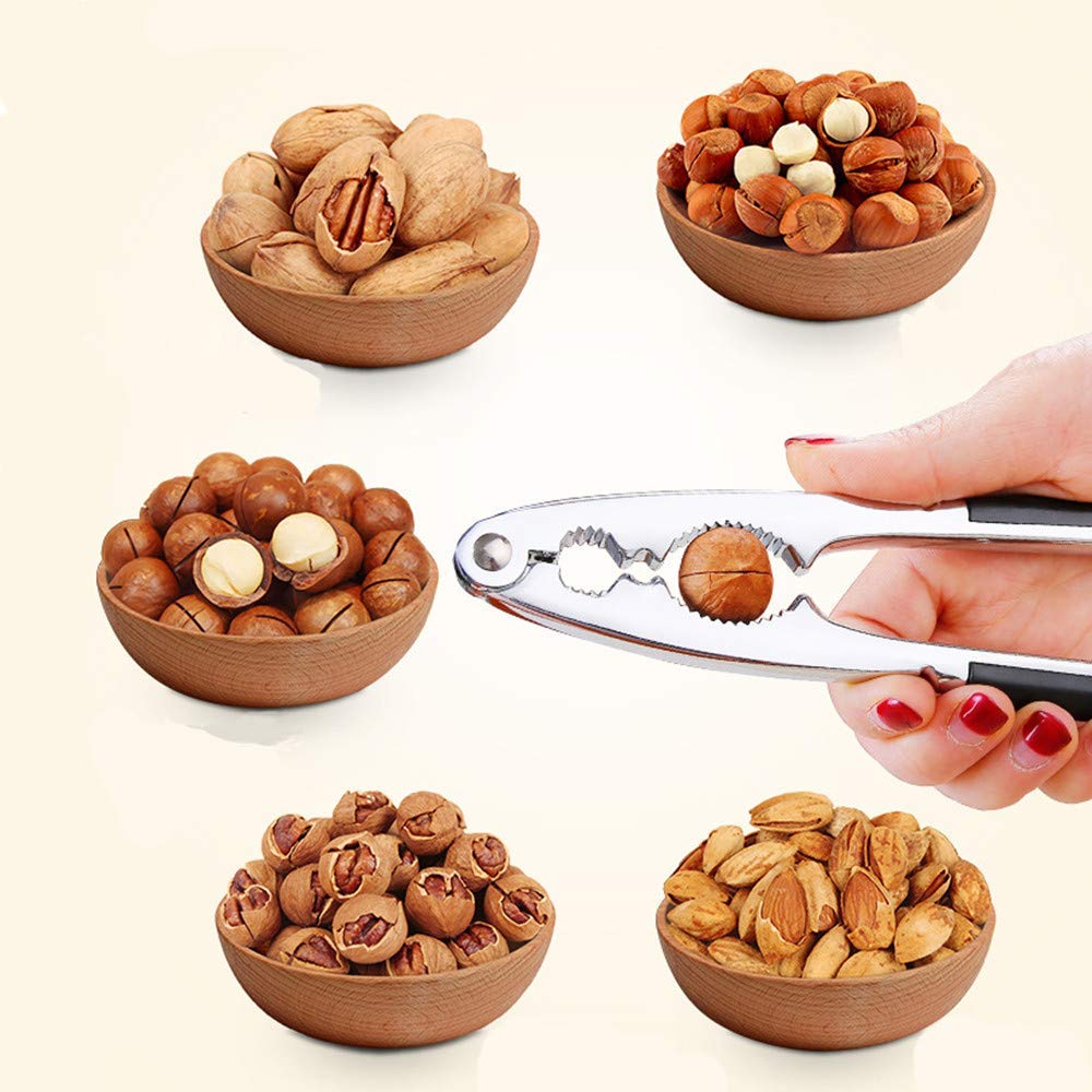 Nut Crackers Chestnut Opener Seafood Sheller Heavy Zinc Alloy Nutcracker Pecan Walnut Plier Clip Tool With Good Grips Kitchen Ut