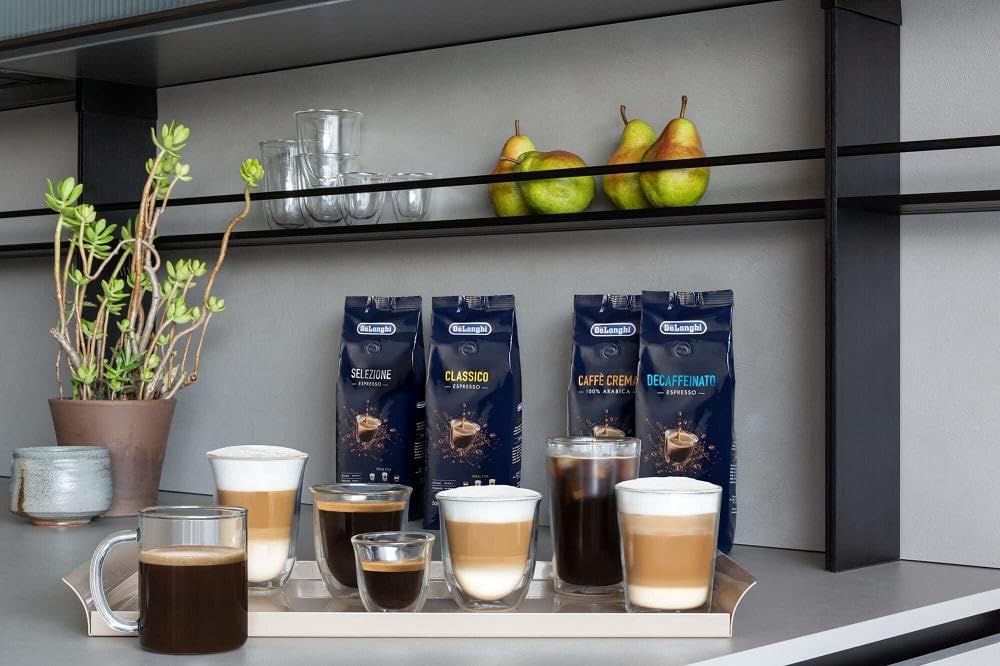 De'Longhi DLSC320 Long Coffee Glasses  8.5 Fl oz  set of 2