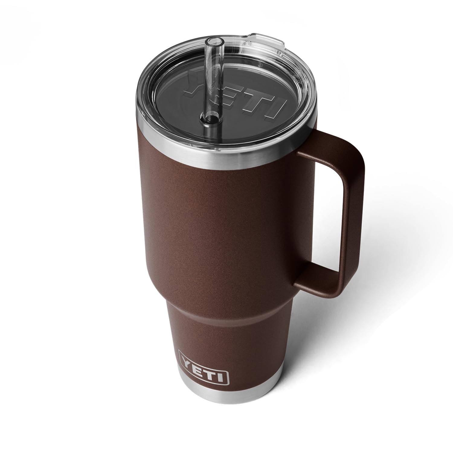 Yeti Rambler 42 Oz Straw Mug, Vacuum Insulated, Stainless Steel, Wetlands Brown