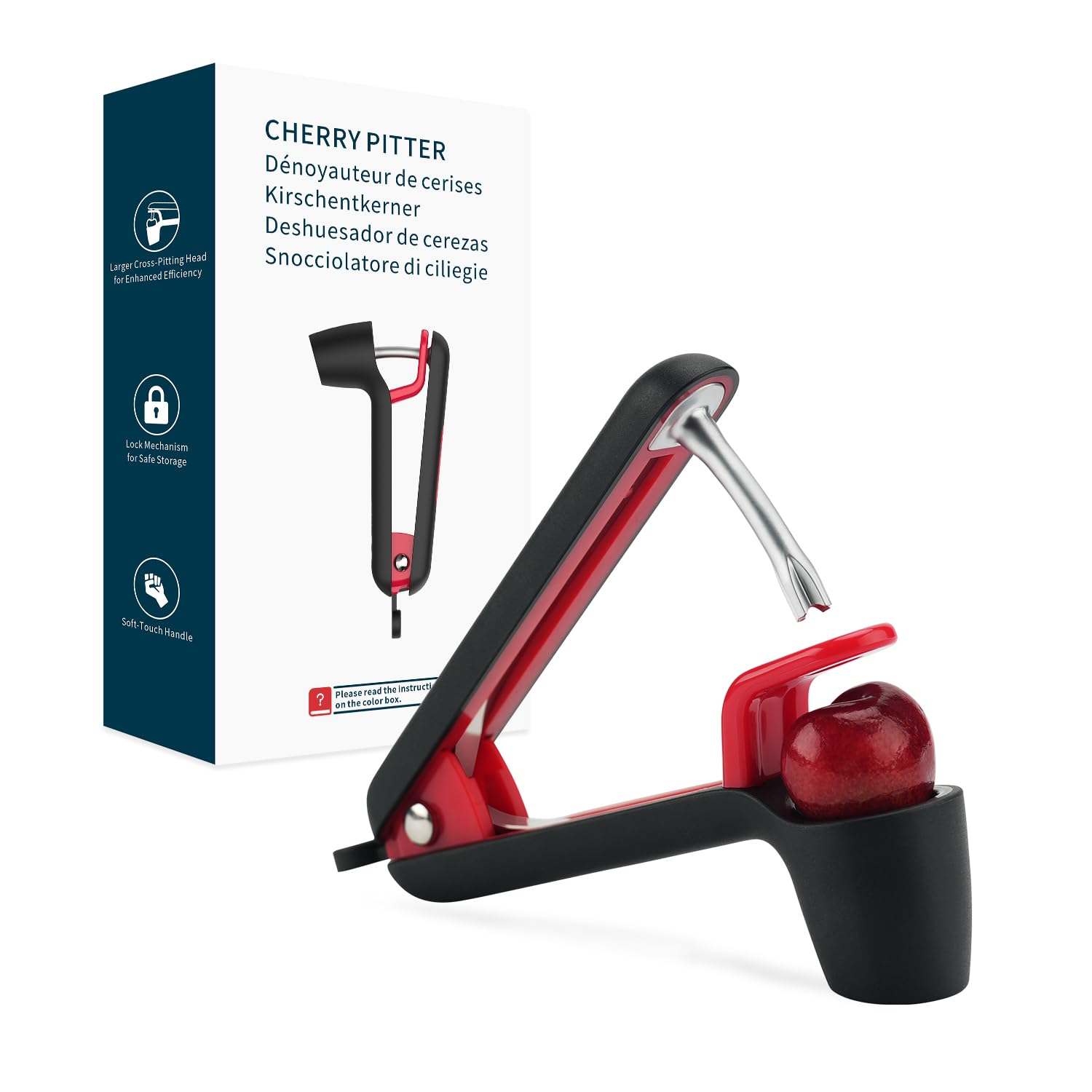 KITCHENDAO Cherry Pitter Tool, Cherry Core Remover