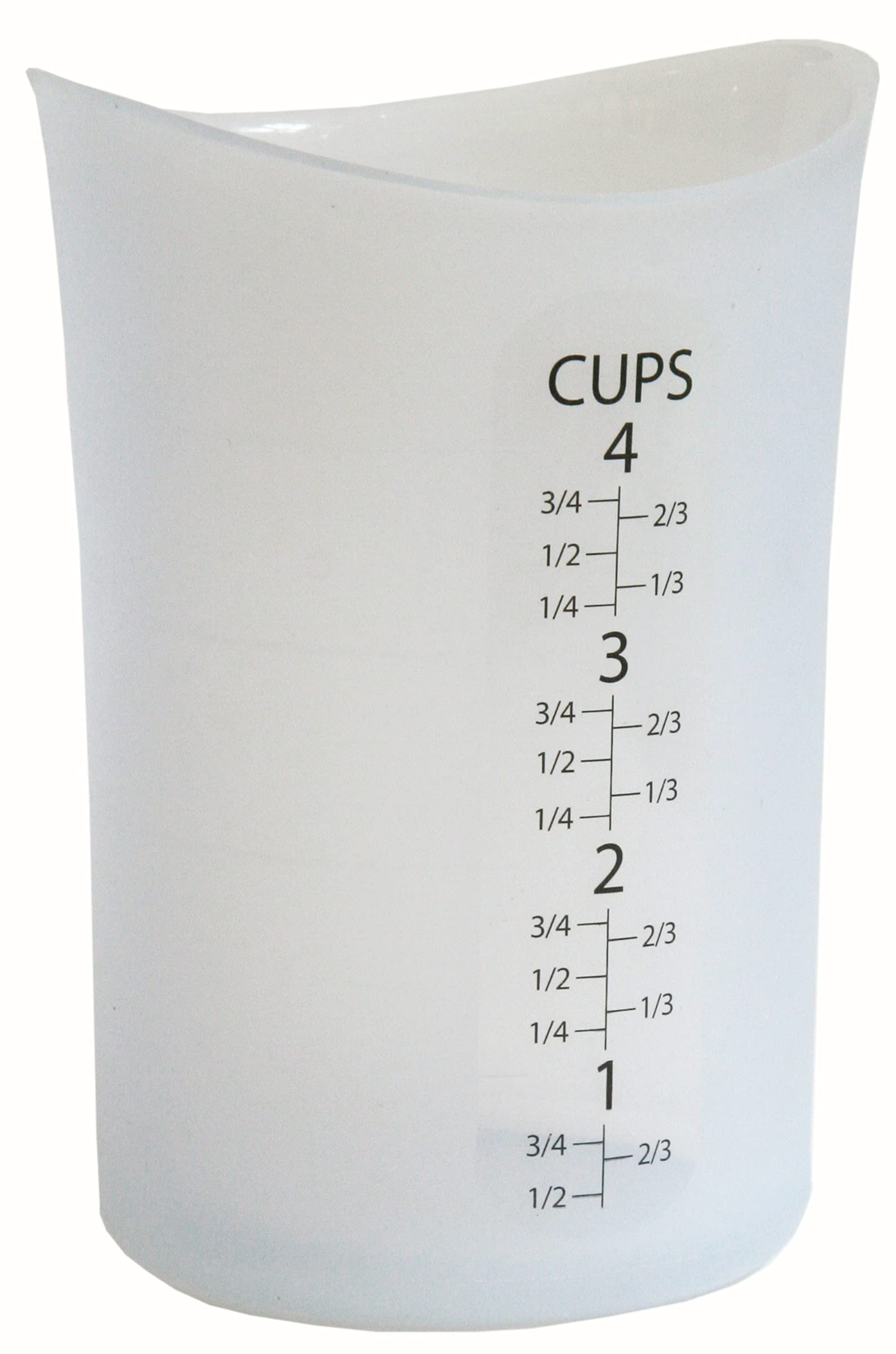 Isi Basics Basics Silicone Flexible Measuring Cup, 4, Translucent
