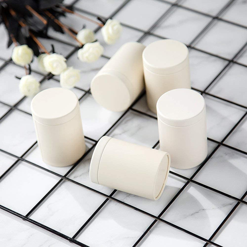 Tianhui Small Tin Can Box With Airtight Lids Canister For Coffee Tea Candy Storage Loose Leaf Tea Tin Containers Storage 5 Pcs (