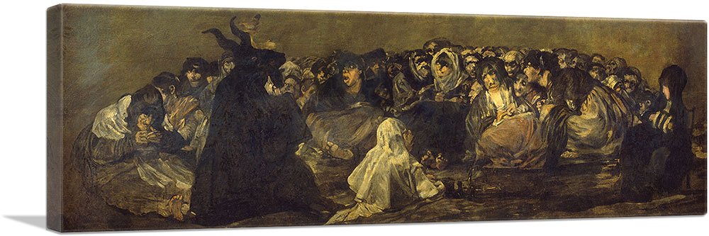 Artcanvas The Great He-Goat 1823 Canvas Art Print Stretched Framed Painting Picture Poster Giclee Wall Decor By Francisco De Goy