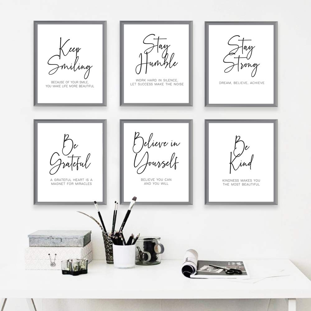 Mega Format Positive Affirmations Wall Decor, Inspirational Quotes Wall Art - Motivational Posters, Affirmation, Encouraging Pos