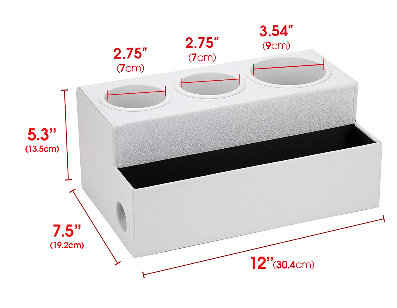 J Jackcube Design Hair Tool Organizer Dryer Holder Hair Styling Accessories Organizer Bathroom Storage Countertop With 3 Holes(W