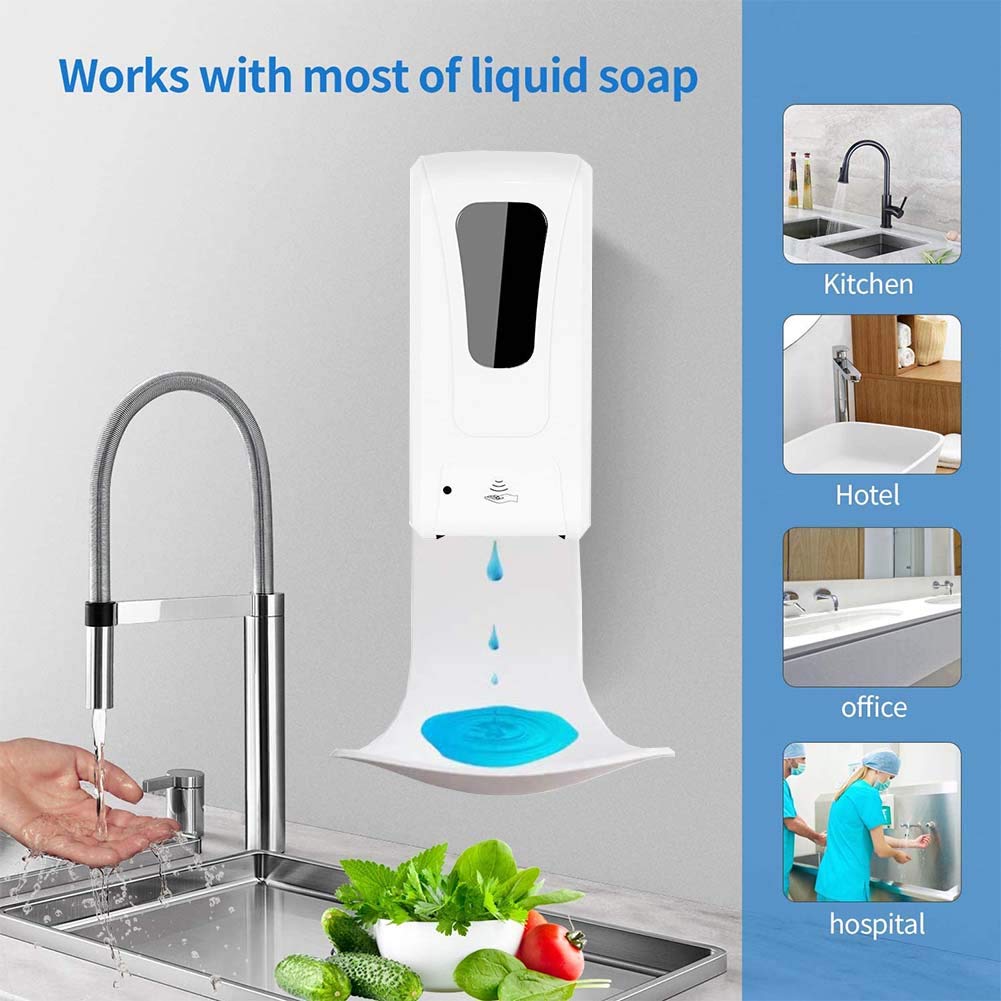 Dispenser Drip Tray Wall Mount Soap Dispenser Bracket,Laundry Detergent Drip Catcher Prevent Dripping And Spraying(White)
