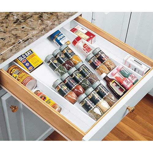 Dial Industries Expand-A-Drawer Spice Tray, White