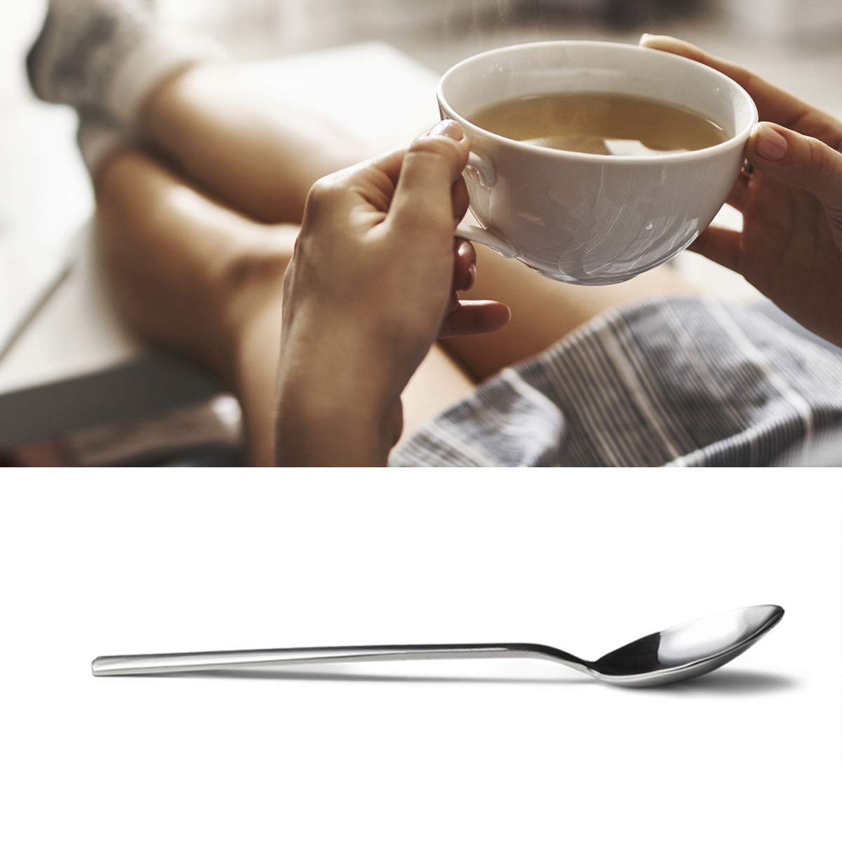 Drink Tea Read Books Be Happy Spoon - Funny Tea Spoon Engraved Stainless Steel For Tea Lovers - Best For Book Lover Bookworm Fri
