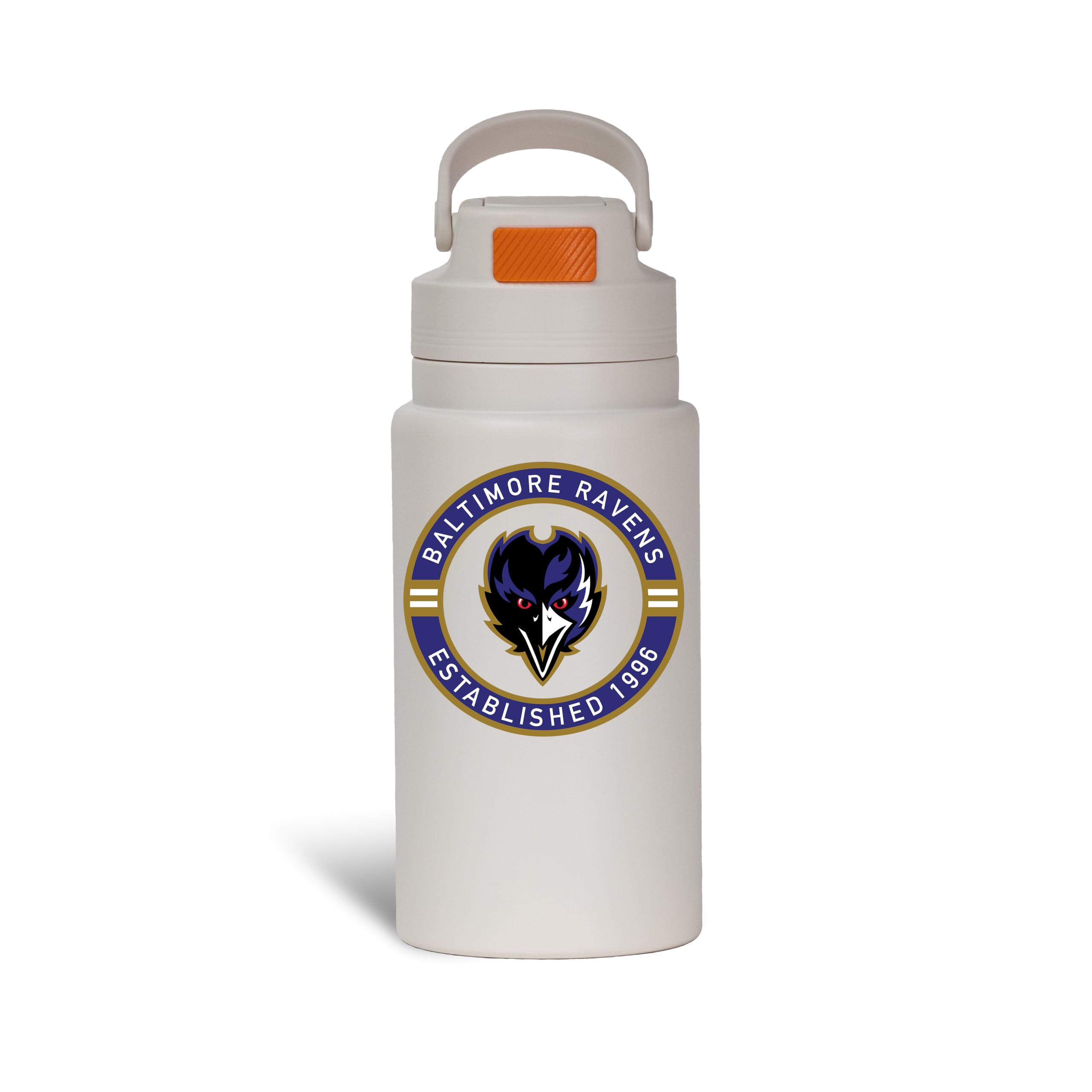 The Memory Company Officially Licensed 26oz Water Bottle with Flip Up Lid, Baltimore Ravens