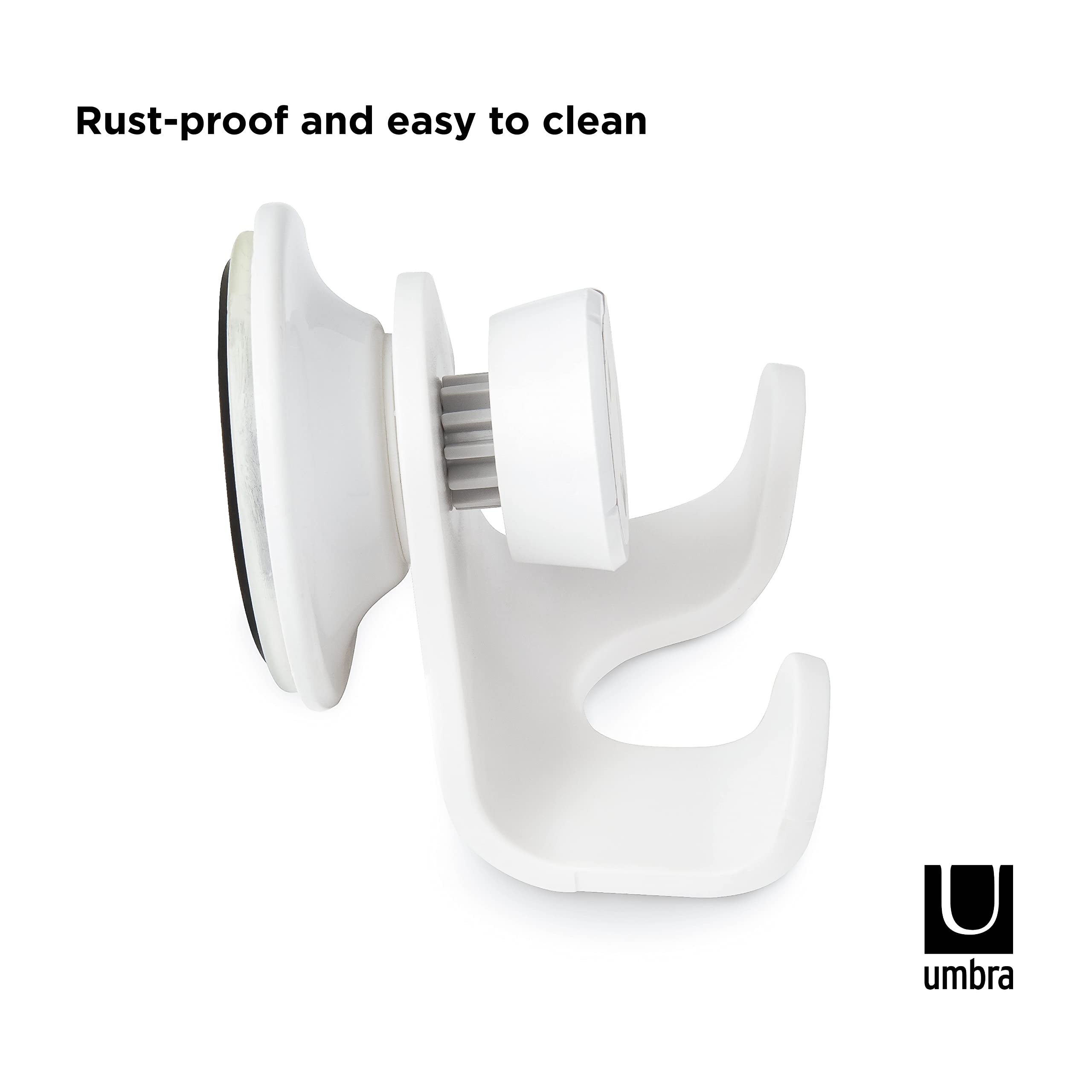 Umbra Flex Shower Storage Accessories with Patented Gel-Lock Technology Suction Cup  5.8170000000000002 x 7.7469999999999999 x 6.1470000000000002 cm  White