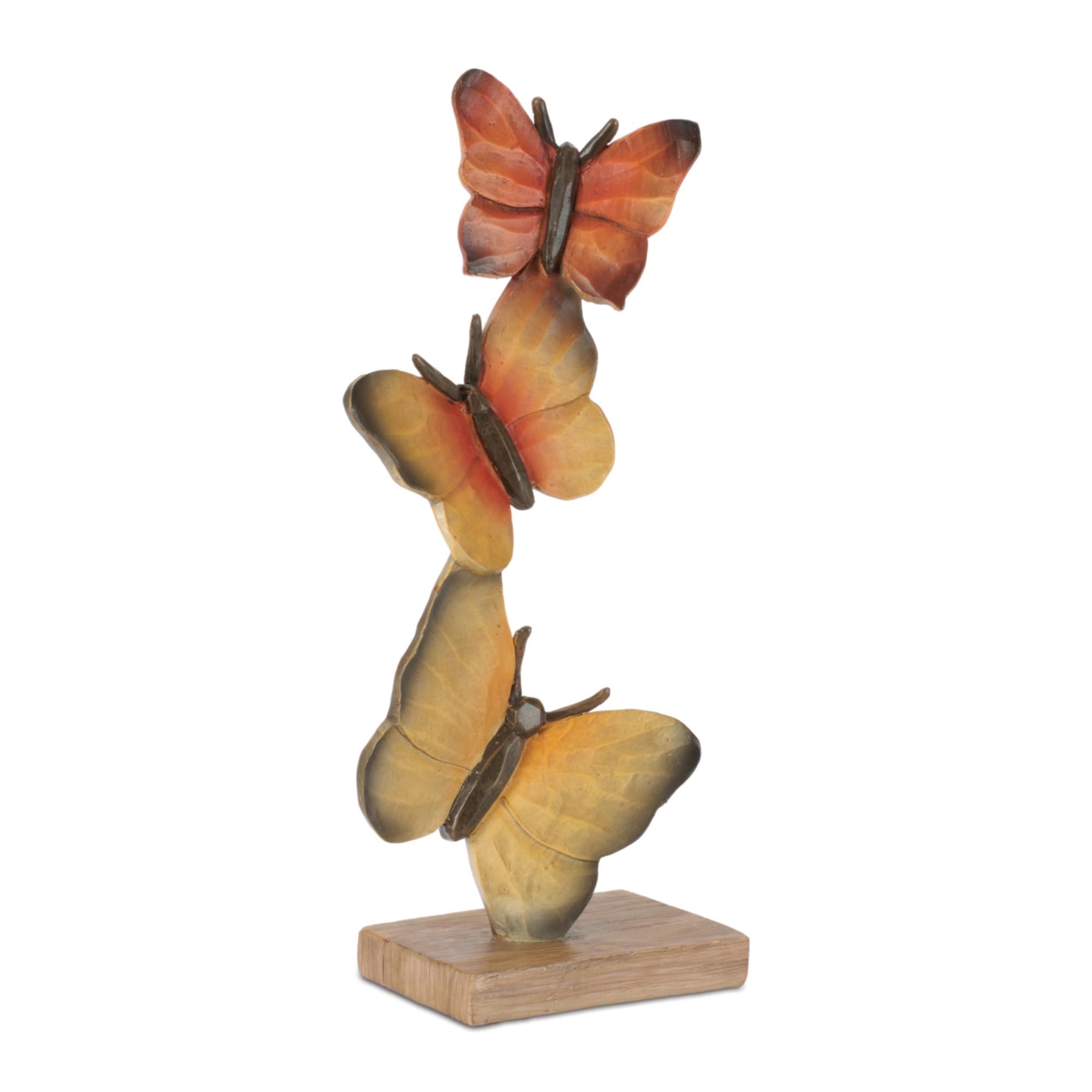 Butterfly Stack (Set of 2) 10.5H Resin