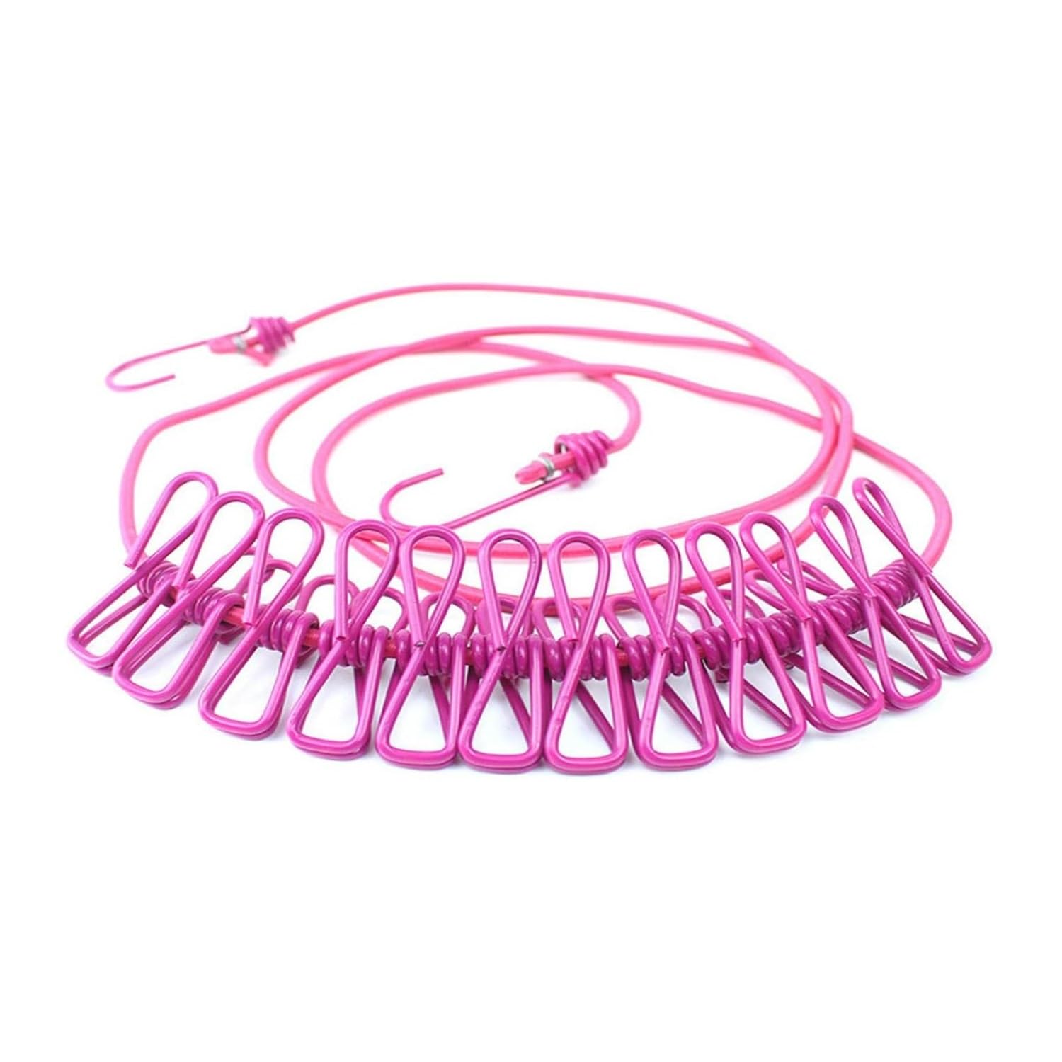 Alinna Retractable Portable Clothesline, Travel Clothesline With 12 Clothespins For Indoor Laundry Drying, Outdoor Camping Acces