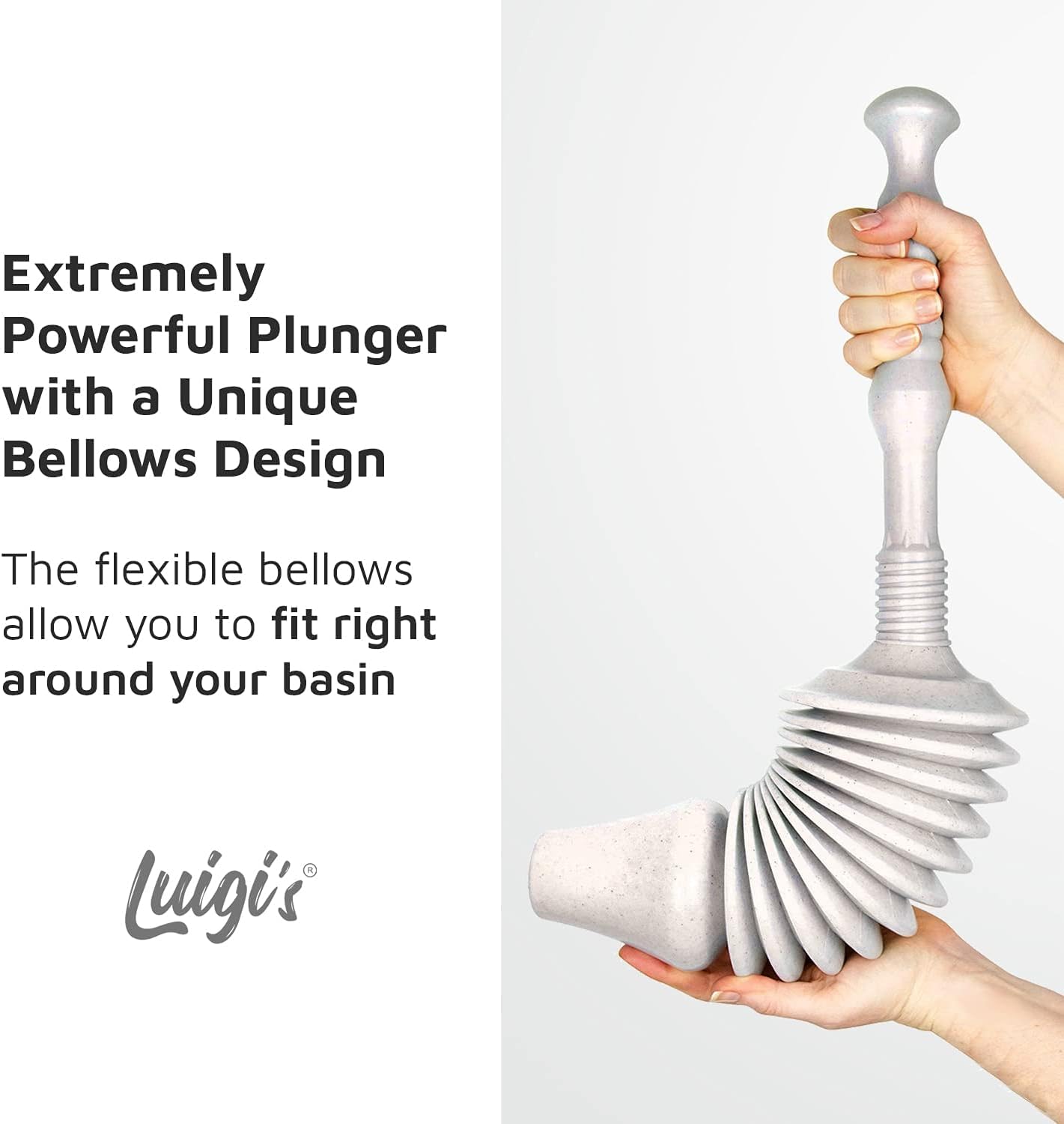 Luigi'S World'S Best Plunger - Unclogger Tools For Unblocking Toilet - Heavy Duty Plungers With Effective Unblocker Bellows Desi