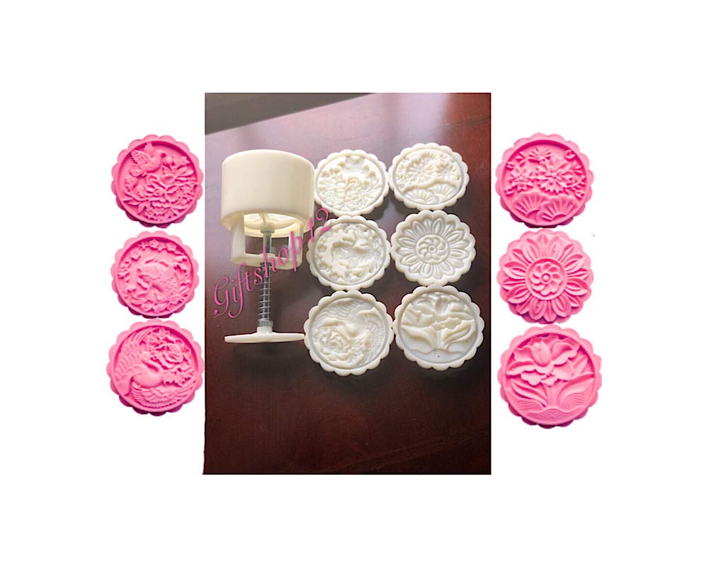 Giftshop12 Mooncake Molds Cookie Cutter Molds Round 150G-185G