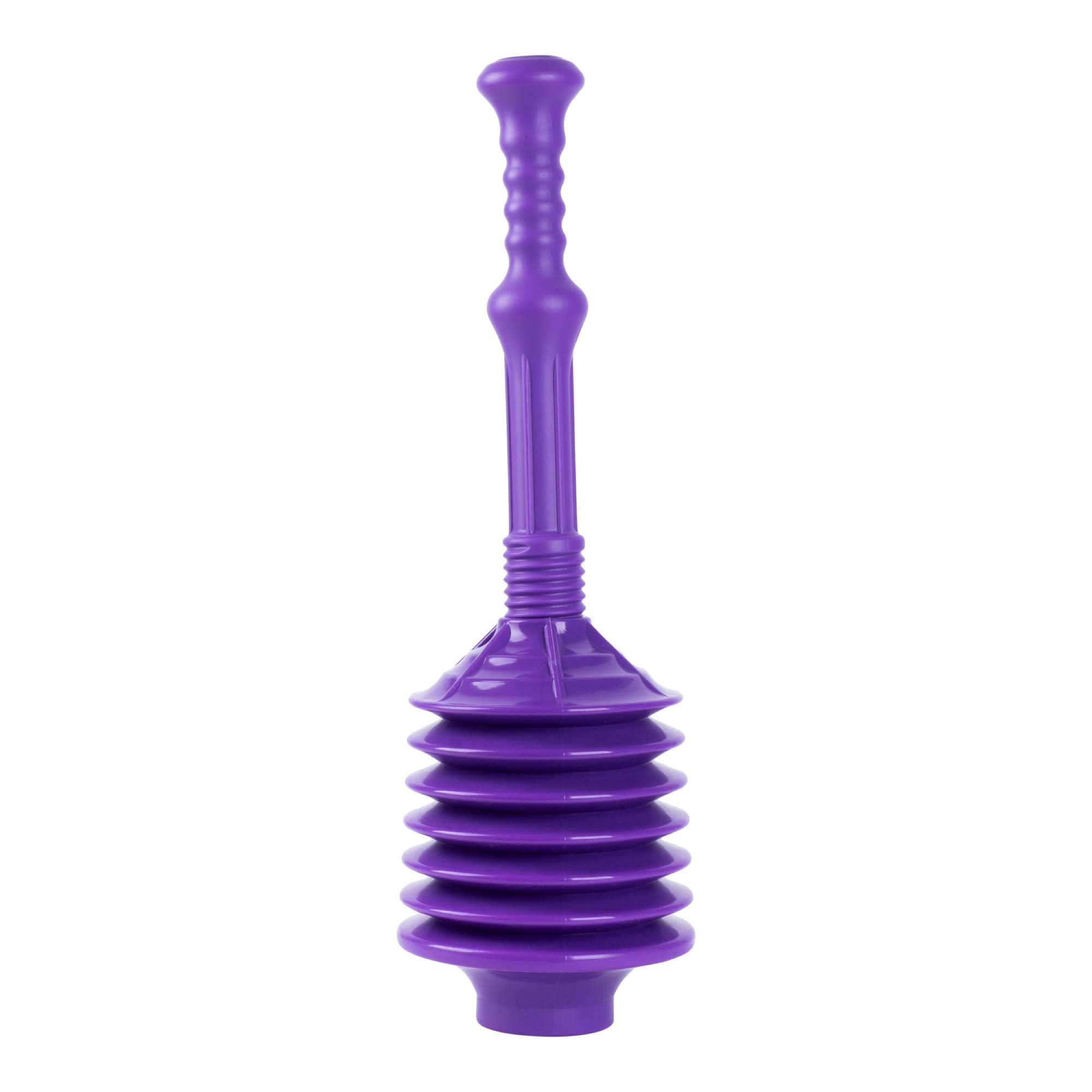 Js Jackson Supplies Professional Bellows Accordion Toilet Plunger, Thrust Plunge Removes Heavy Duty Clogs From Clogged Bathroom