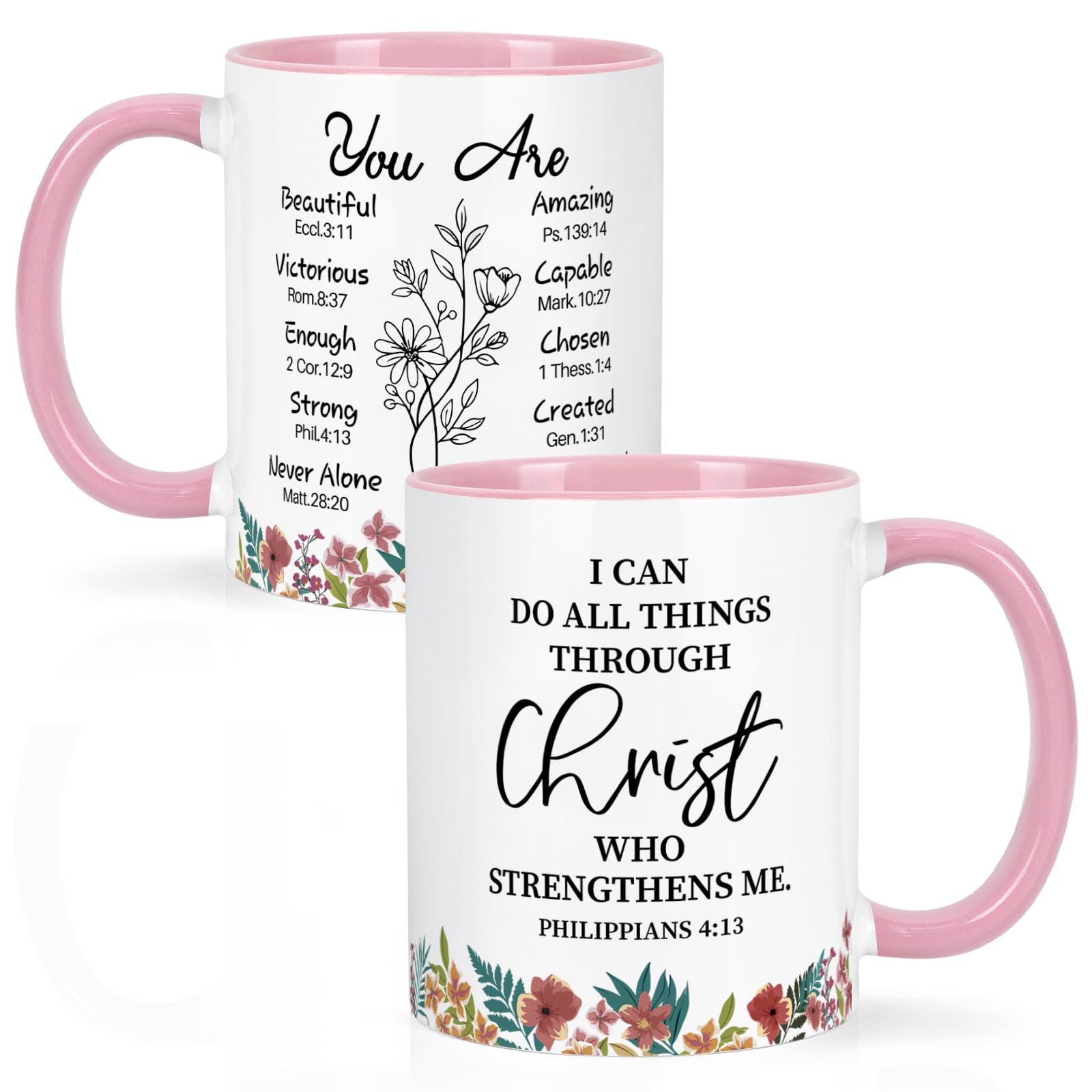 Maustic Christian Gifts for Women, Religious Inspirational Spiritual Birthday Gifts for Friends, Coworkers, Christian Coffee Mug