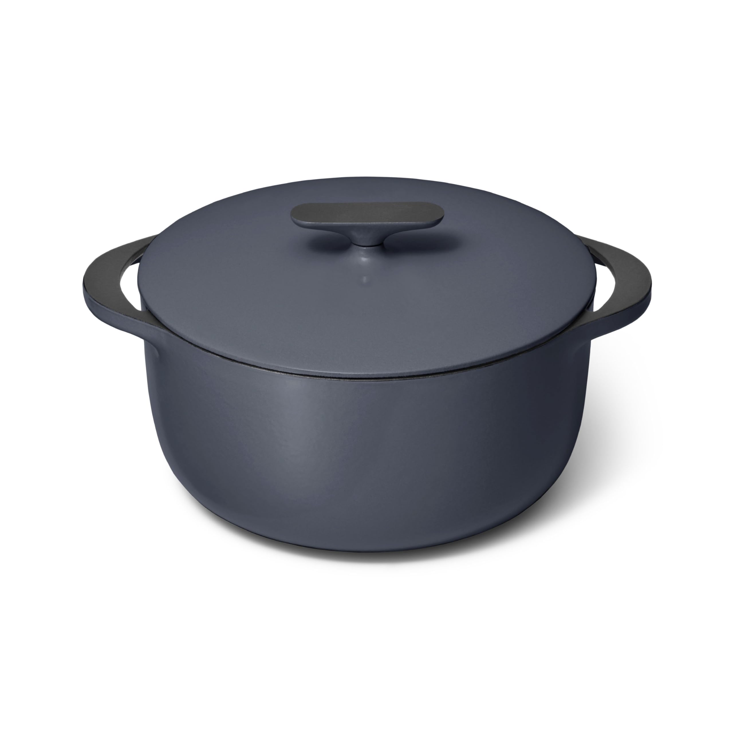 Caraway Enameled Dutch Oven - 6.5 Qt Cast Iron Dutch Oven With Lid - 3 Layer Enamel Coating - No Seasoning Required - Compatible