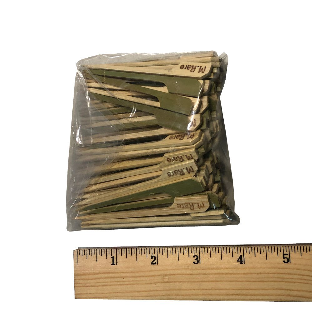 Eco Friendly Bamboo Steak Markers - Medium Rare - 1,000 ct